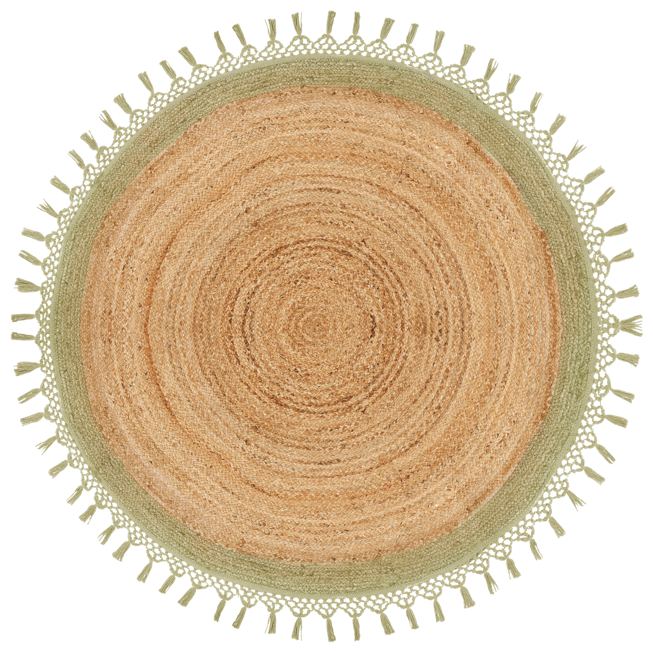 Carpet MARTS Green ø 140 cm Jute [4]