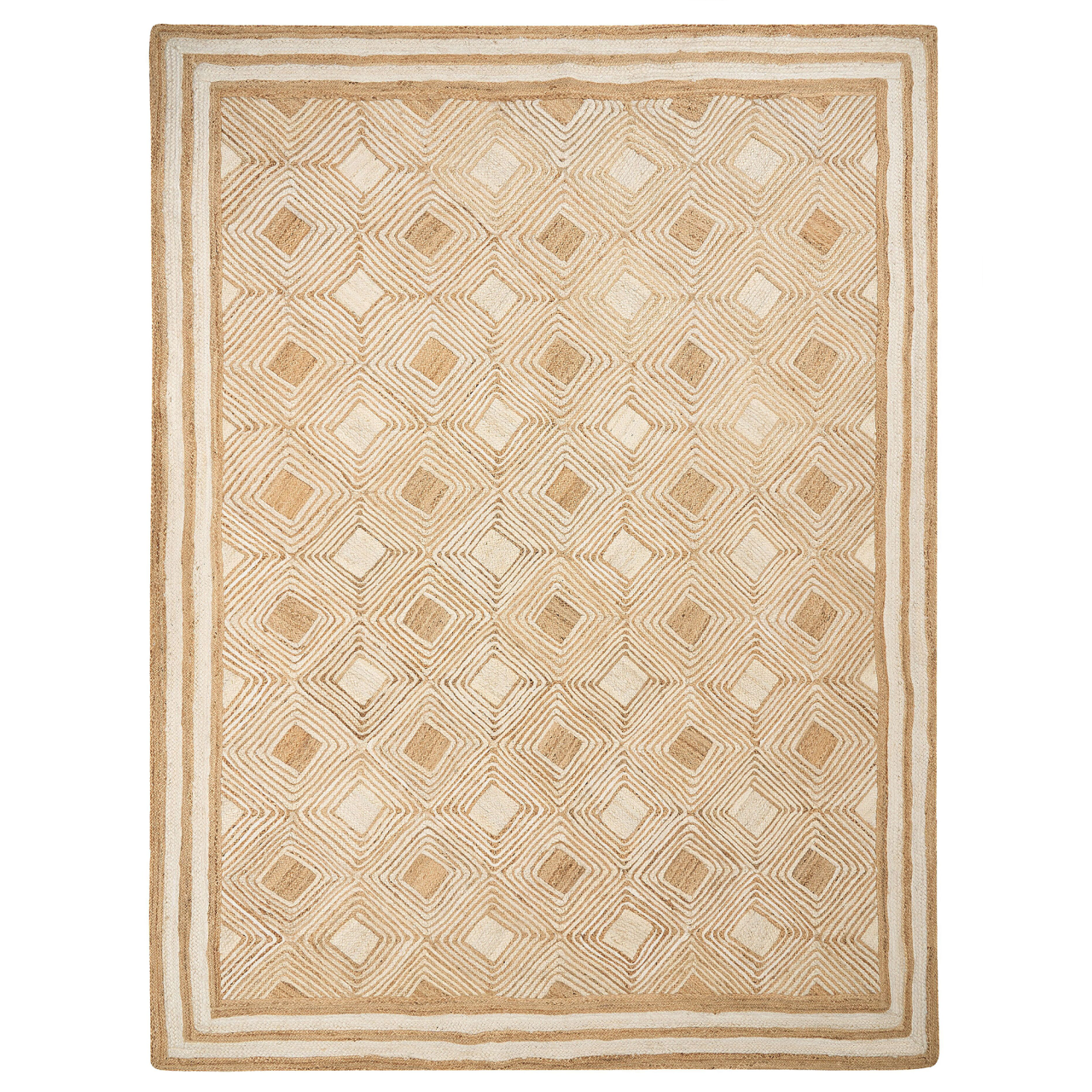 Covor MENGEN Bej 300 x 400 cm Iută [4]