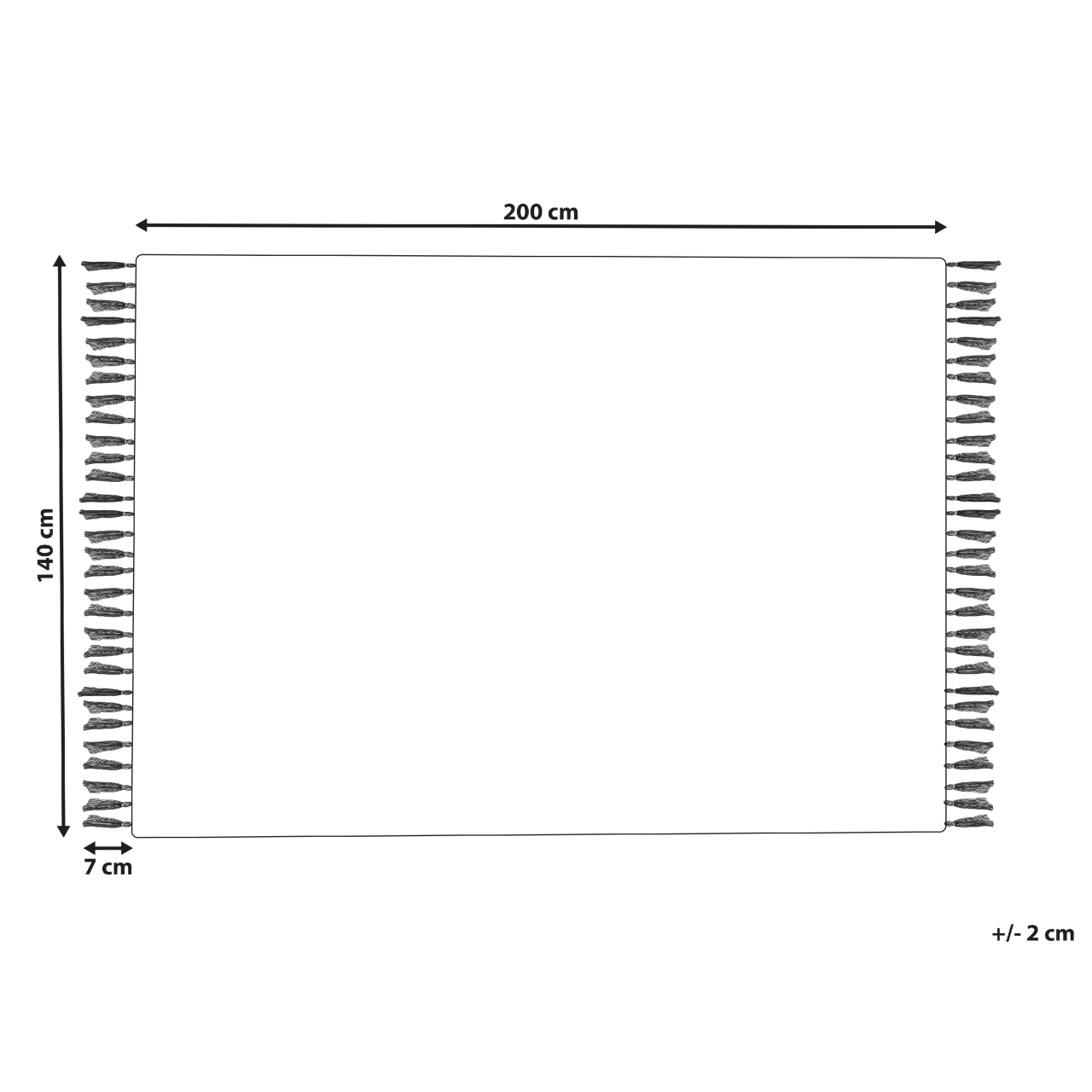 Covor NAKKAS Multicolor 140 x 200 cm Iută [3]