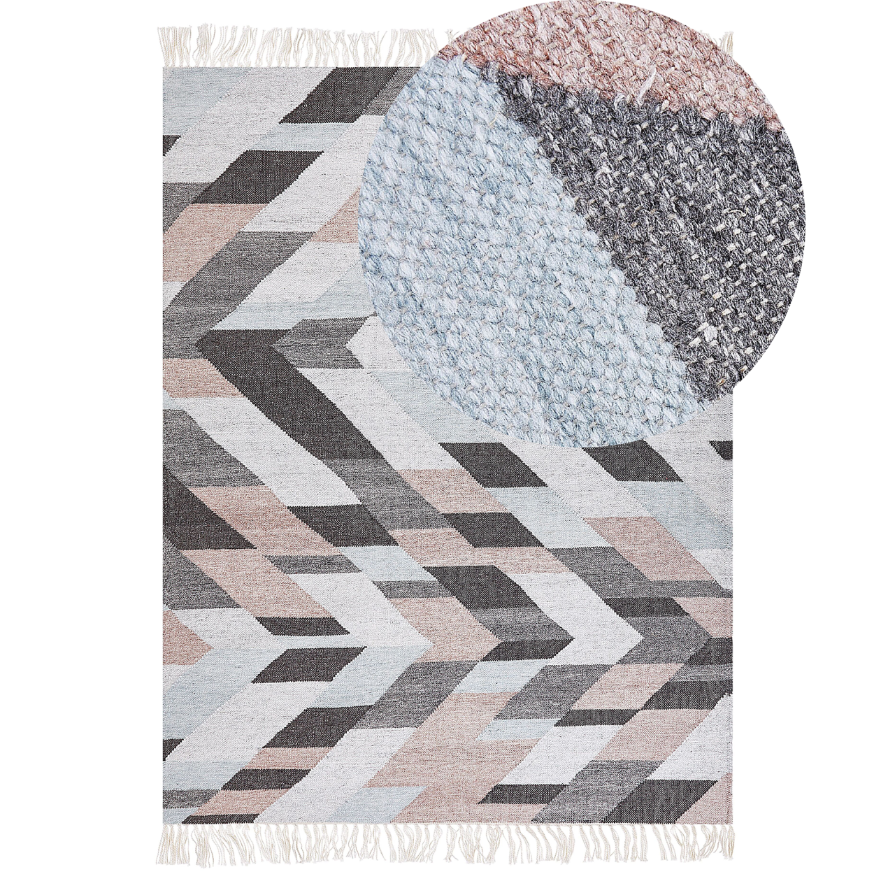 NAKKAS Multicolor 140 x 200 cm Jute Rug [2]