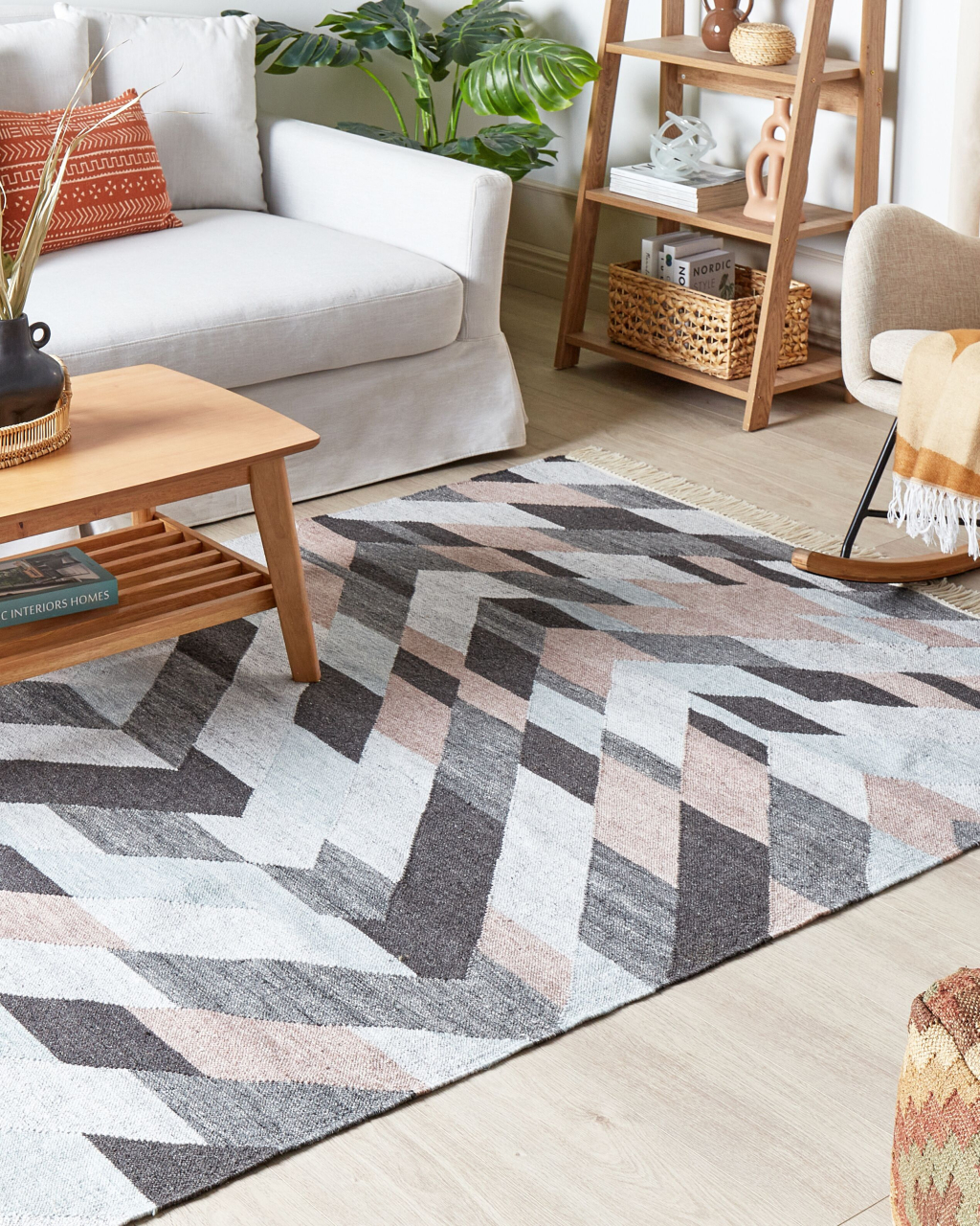 Nakkas Carpet Multicolor 160 x 230 cm Jute [1]