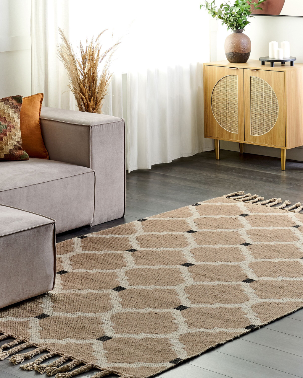 Covor ORENCIK Bej 160 x 230 cm Iută [1]