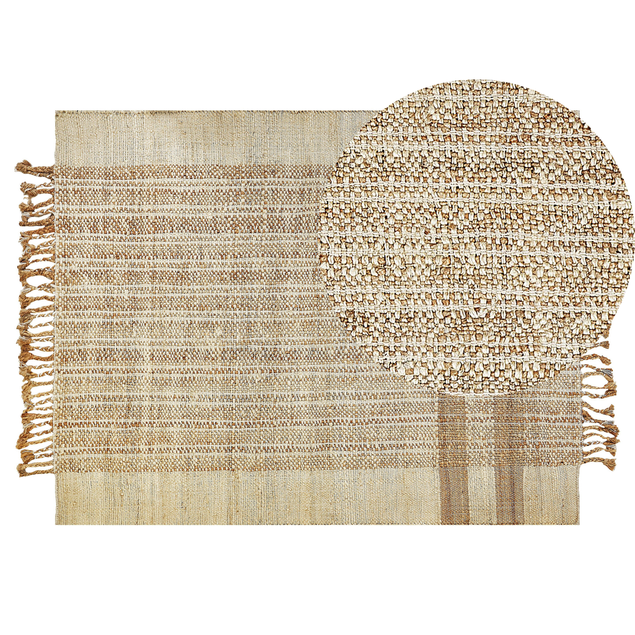 ORTAOBA Carpet Beige 140 x 200 cm Jute [2]