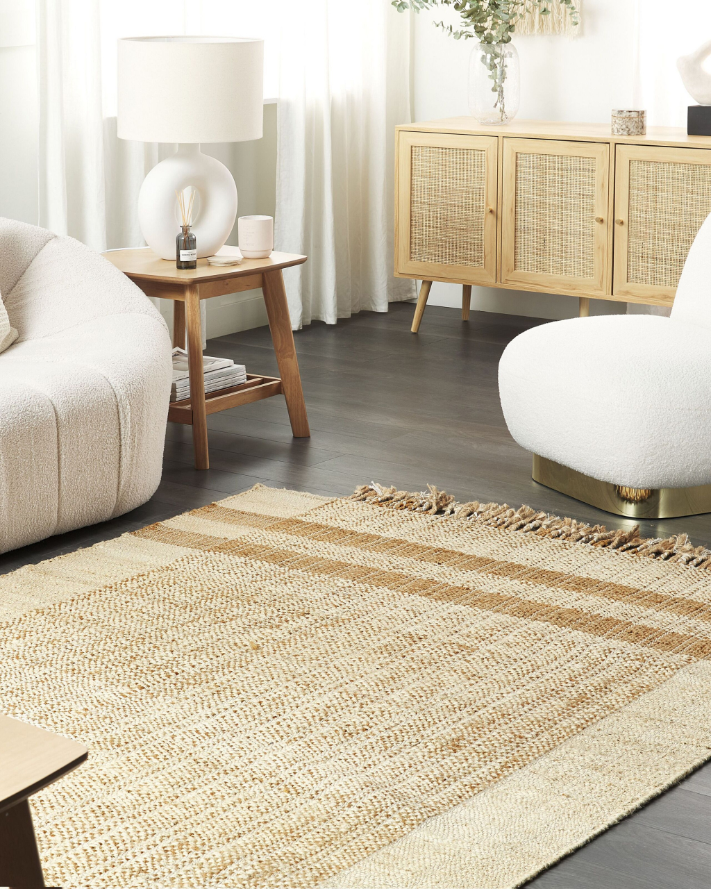 ORTAOBA Rug Beige 160 x 230 cm Jute [1]