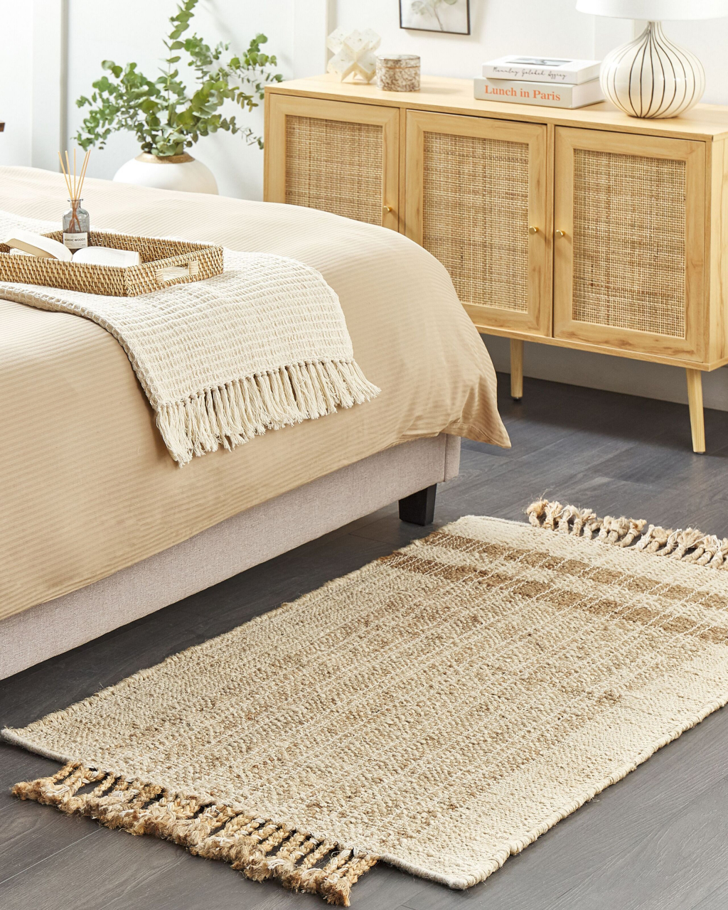 Covor ORTAOBA Bej 80 x 150 cm Iută [1]