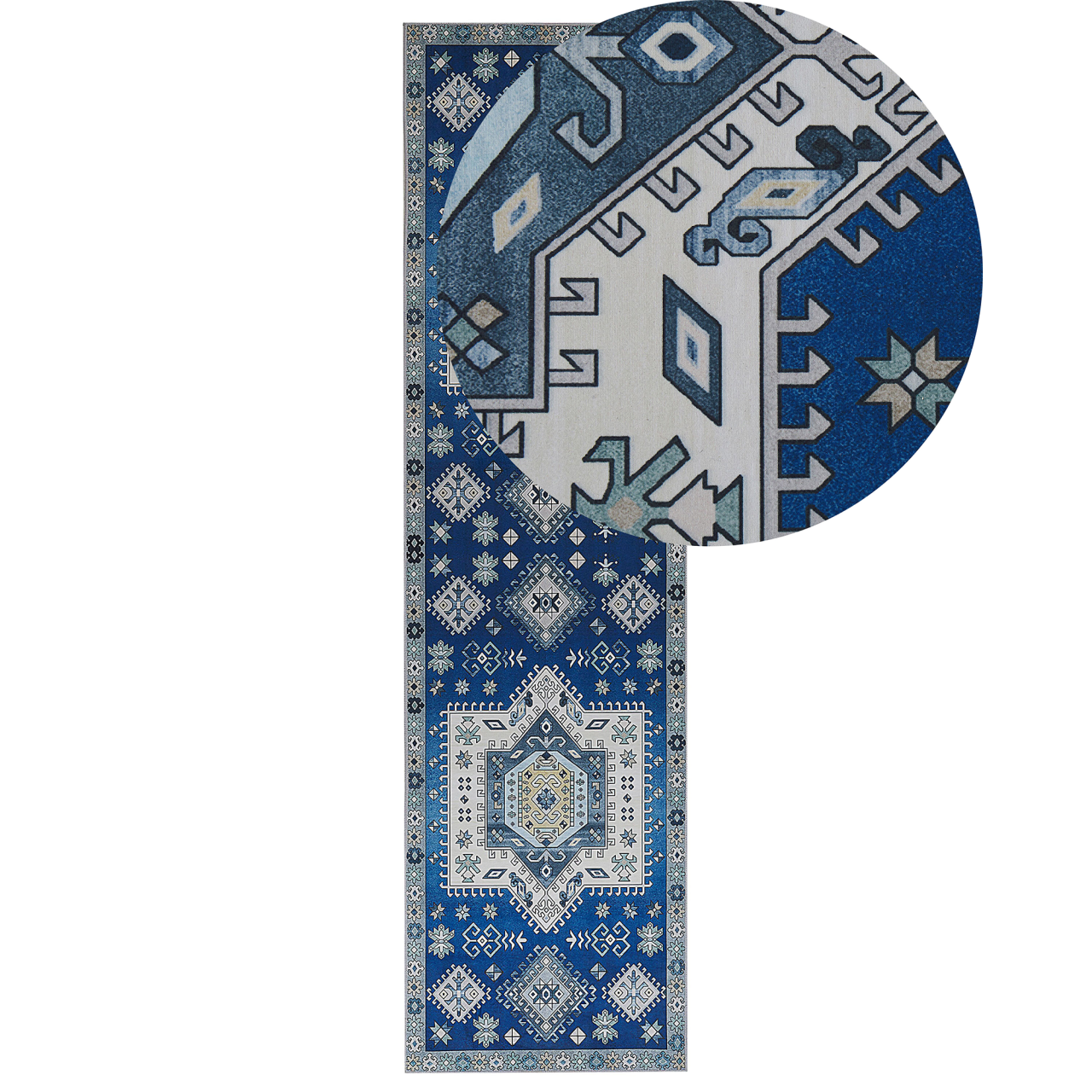 PARVAKADLI Carpet Blue 80 x 300 cm [2]