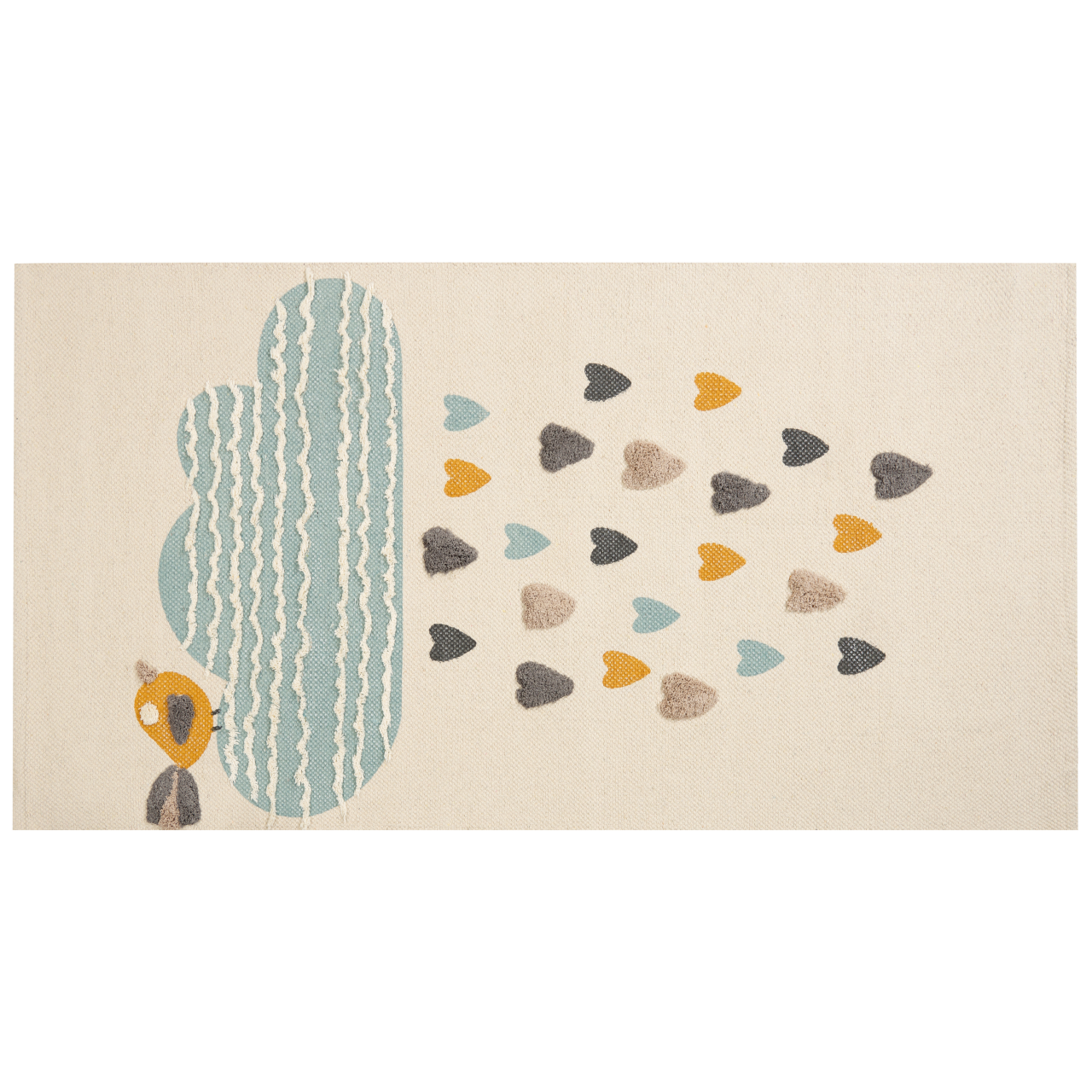 Covor pentru copii BLANG Bej 80 x 150 cm Bumbac [2]