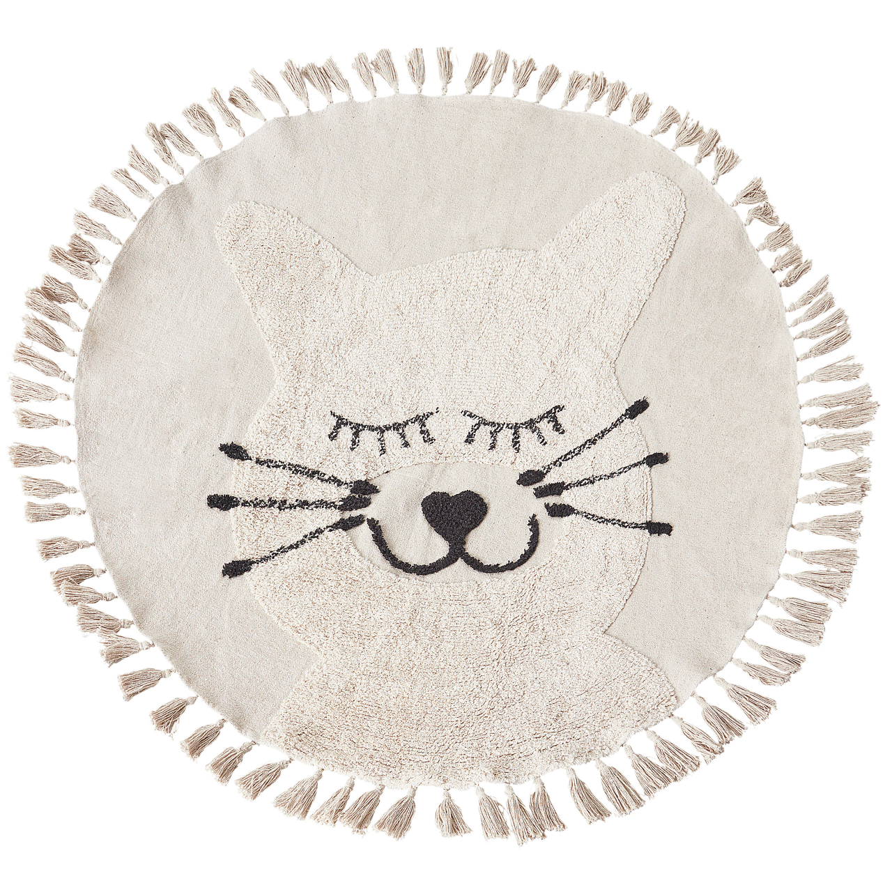 Children's rug ETSERI Beige ø 120 cm Cotton [2]