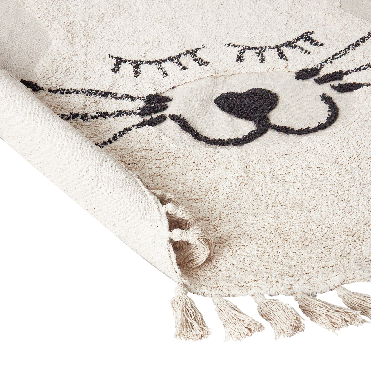 Children's rug ETSERI Beige ø 120 cm Cotton [5]