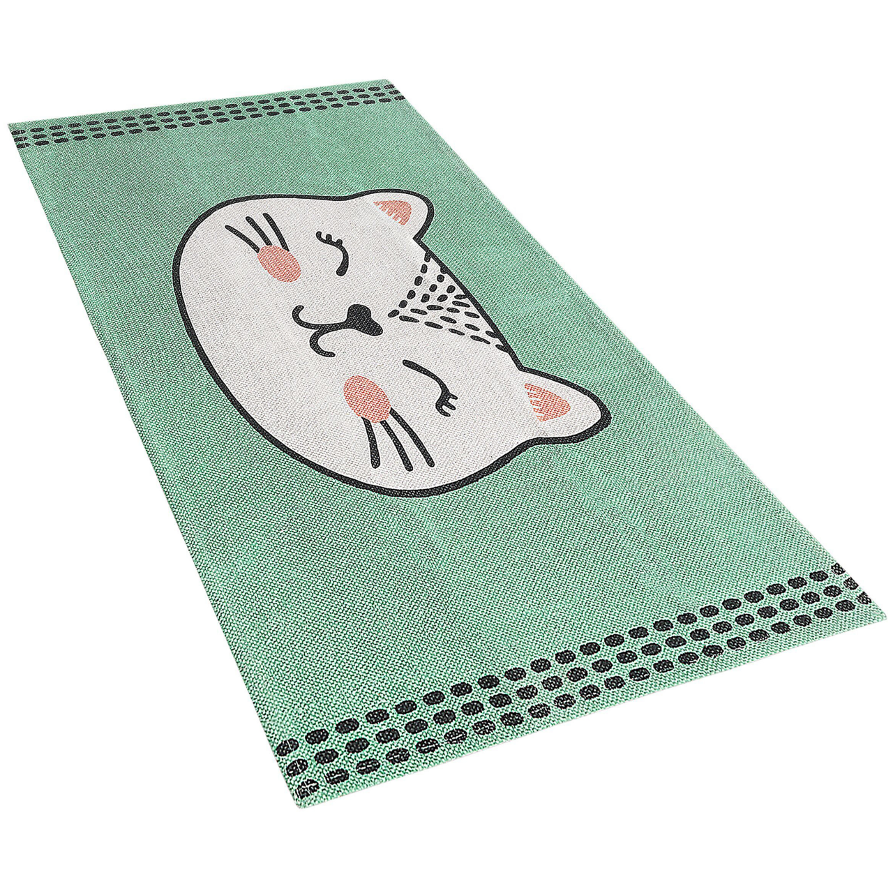 Children's rug HOWRAH Light green 60 x 90 cm Cotton [4]