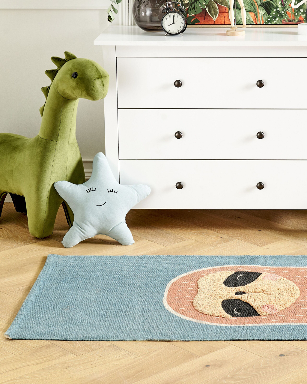 Children's rug ISAK Blue 80 x 150 cm Cotton [1]