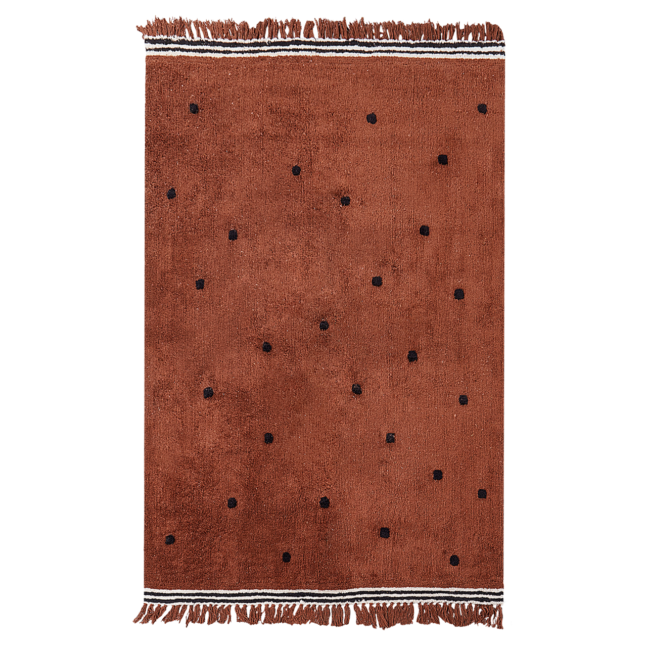 LAZA Children's Rug Brown 140 x 200 cm Cotton [2]