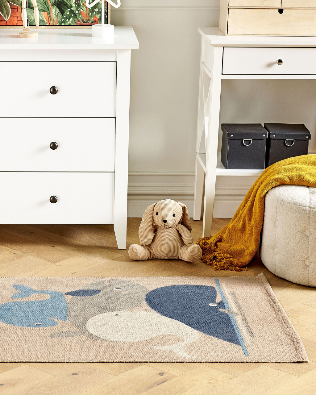 Children's rug SEAI Beige 80 x 150 cm Cotton [1]