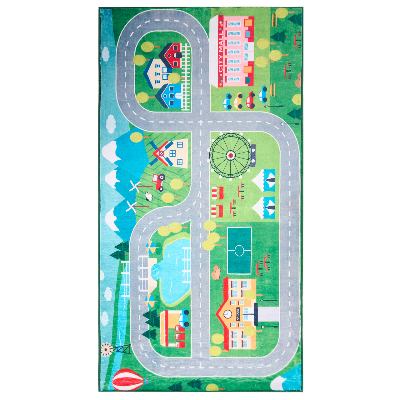 SEBEN Children's Rug Green 80 x 150 cm [2]