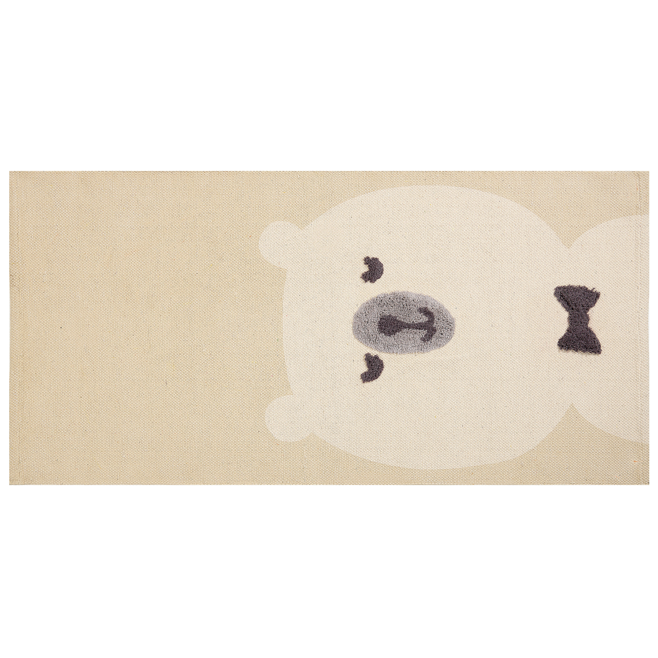 Children's rug SIMAU beige 80 x 150 cm cotton [2]