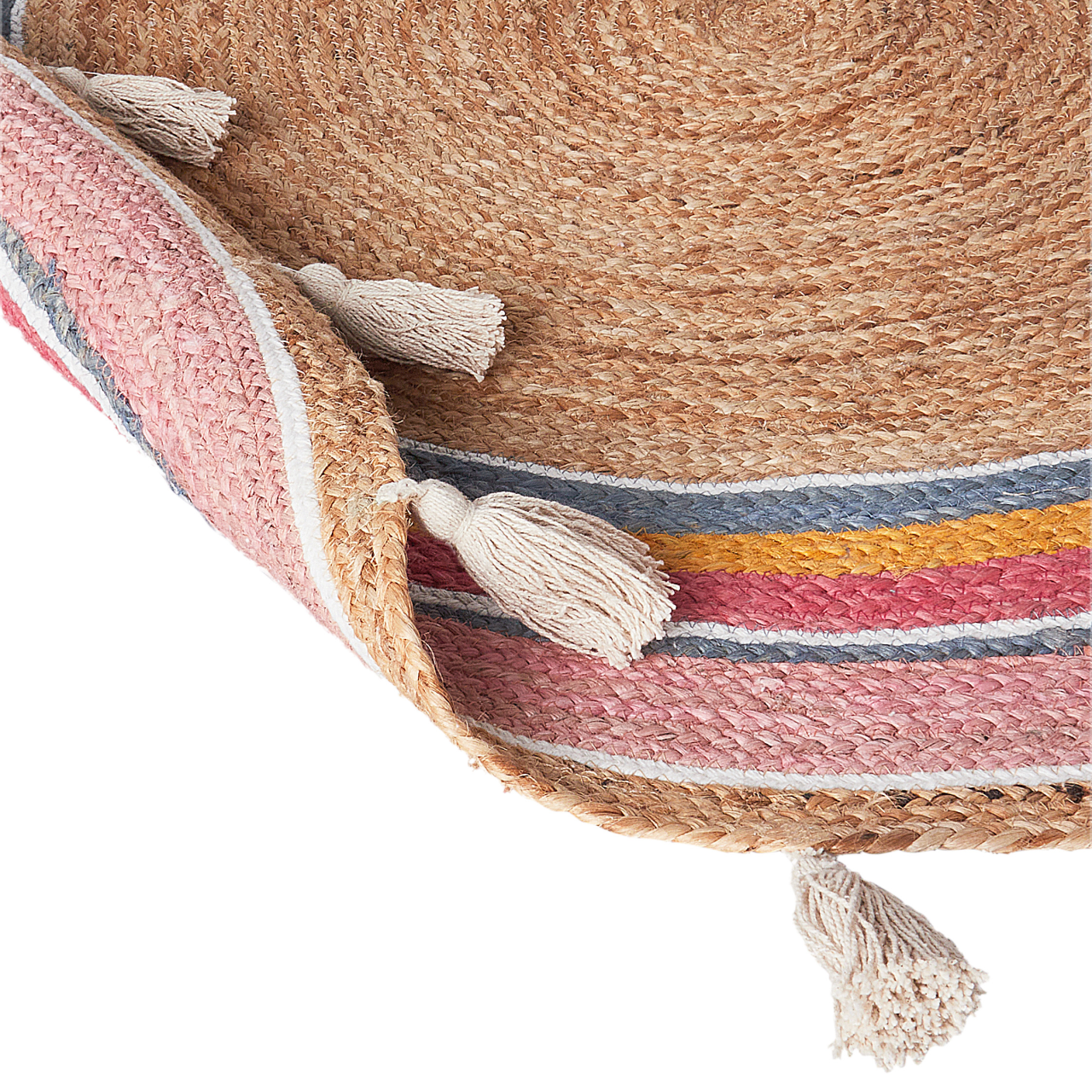 Children's rug ZANAVI Multicolor ø 120 cm Jute [6]