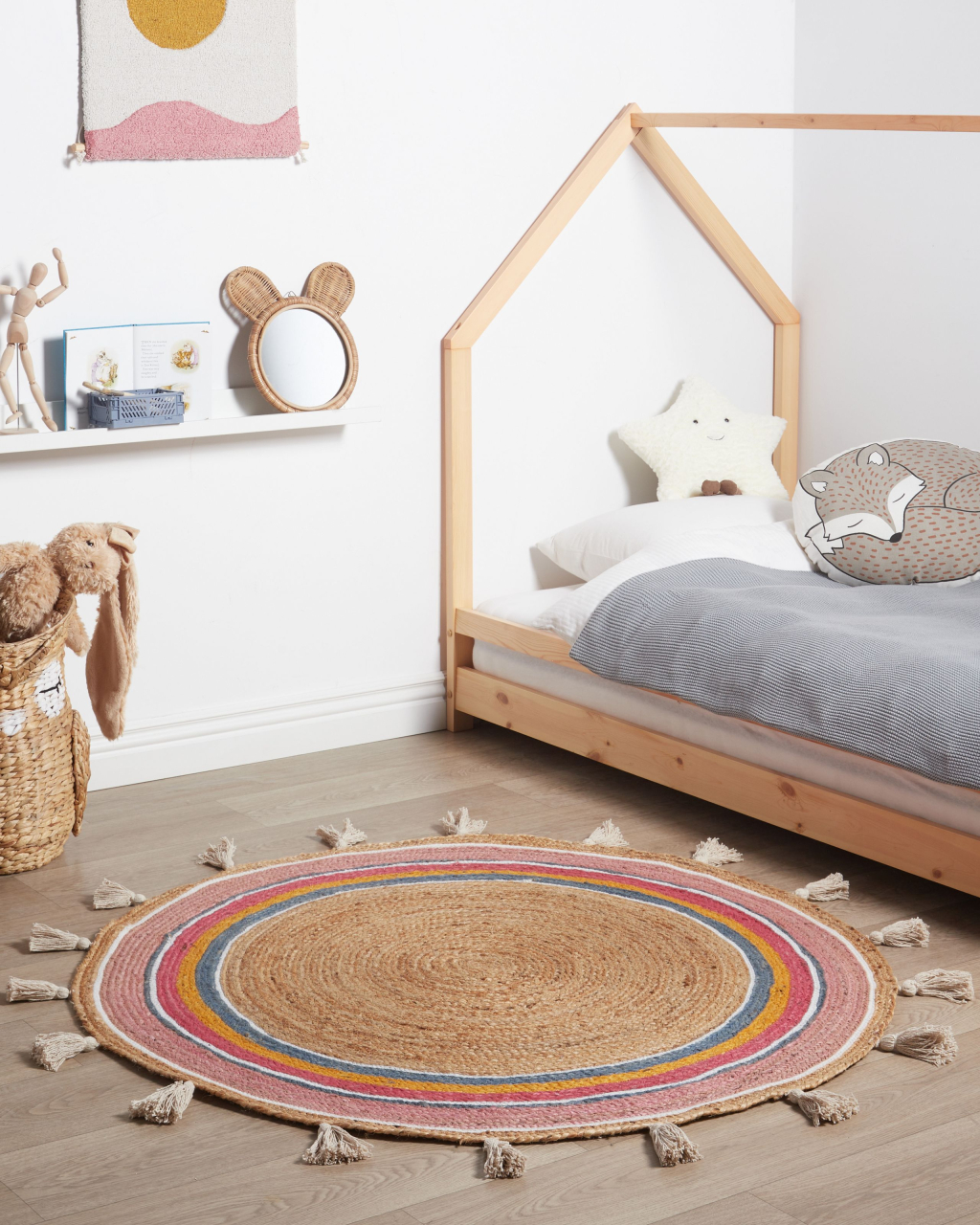 Children's rug ZANAVI Multicolor ø 120 cm Jute [1]