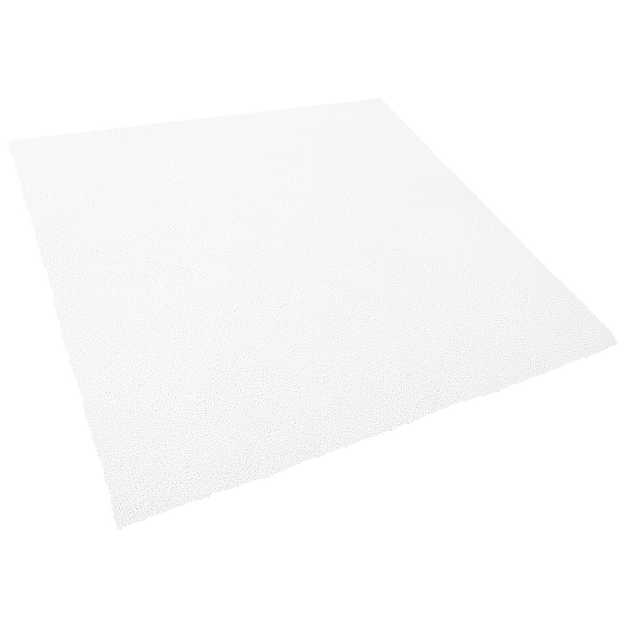 Shaggy rug DEMRE White 200 x 200 cm [4]