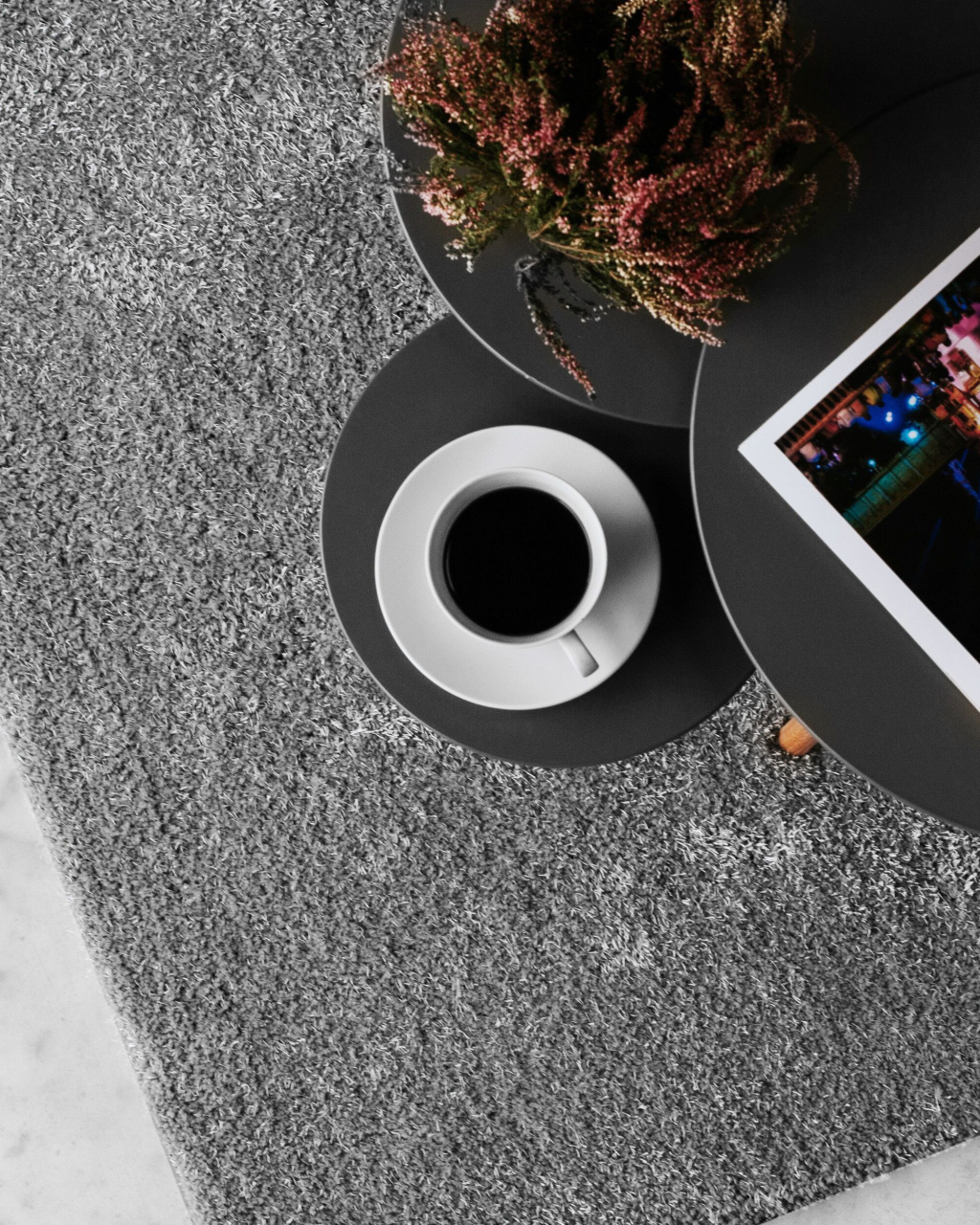 Covor shaggy DEMRE Gri deschis 200 x 300 cm [1]