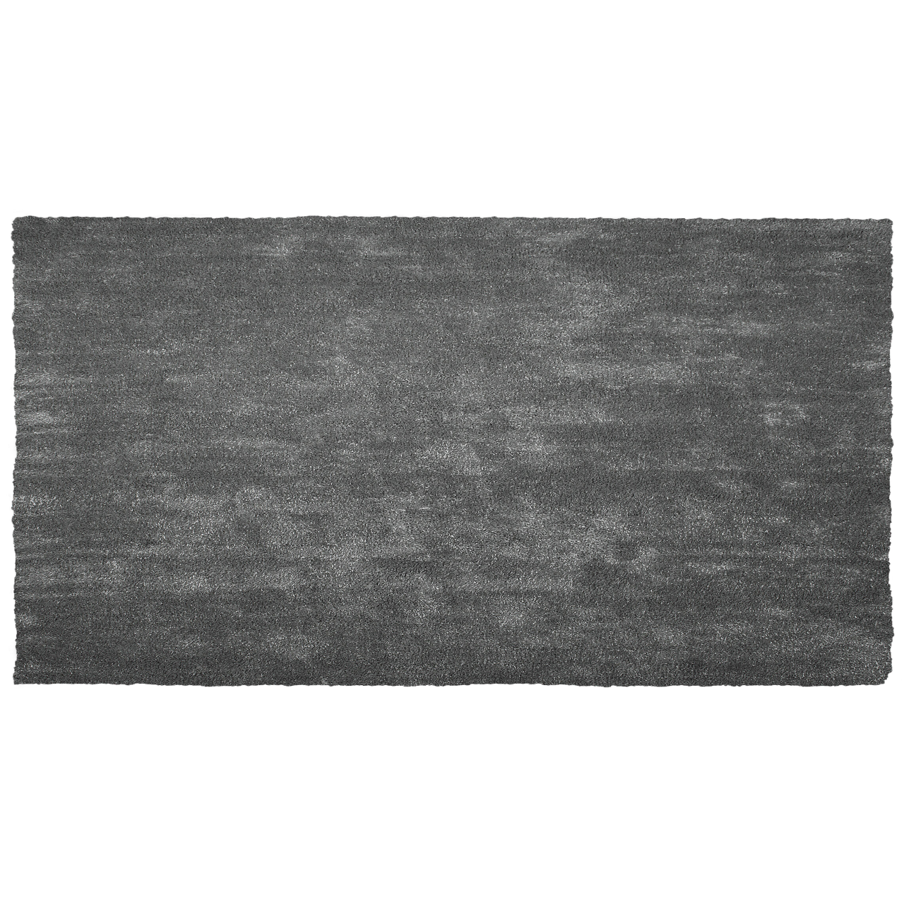 Shaggy rug DEMRE Dark grey 80 x 150 cm [2]