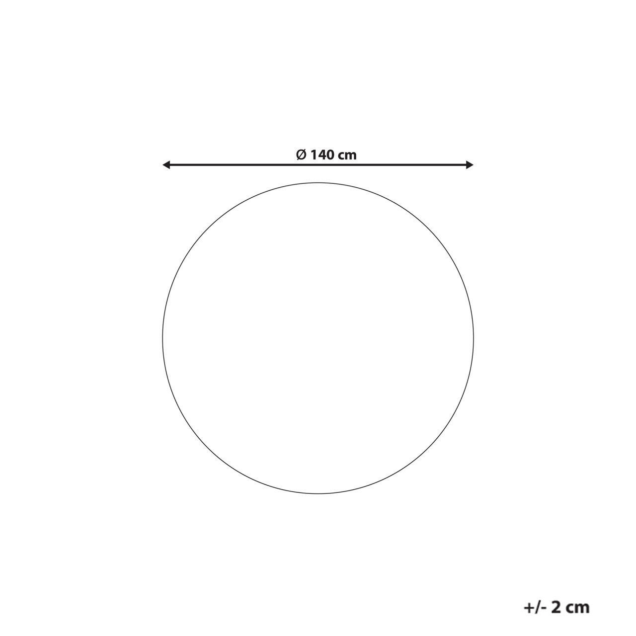 Covor shaggy DEMRE Roșu ø 140 cm [3]