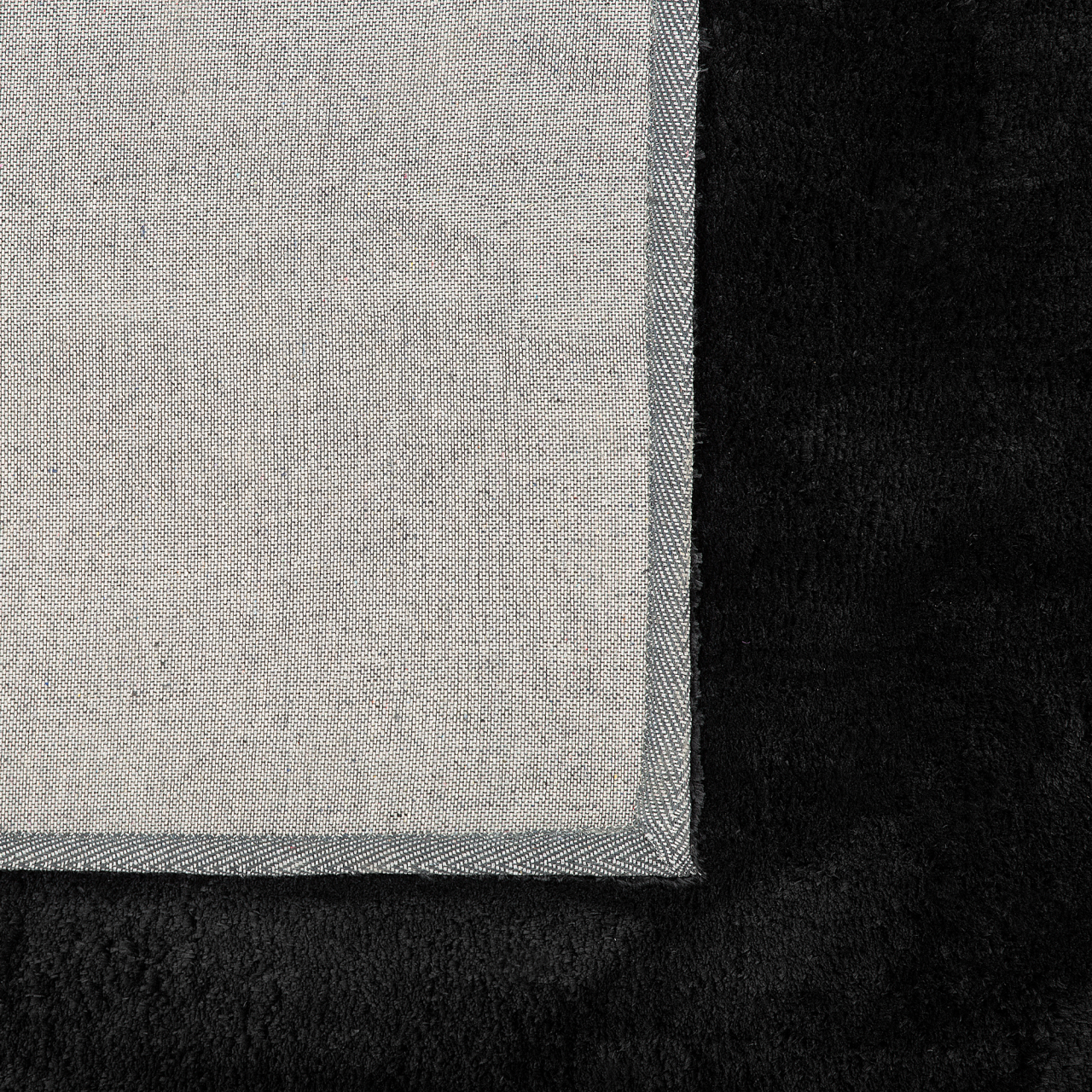 Shaggy rug EVREN Black 200 x 200 cm [5]