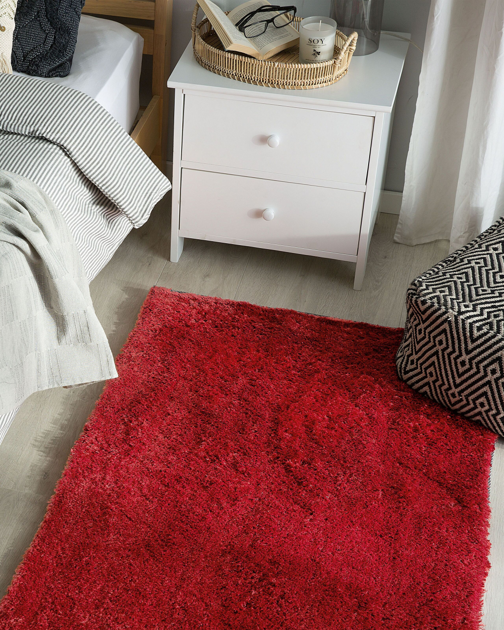 EVREN shaggy carpet Red 80 x 150 cm [1]