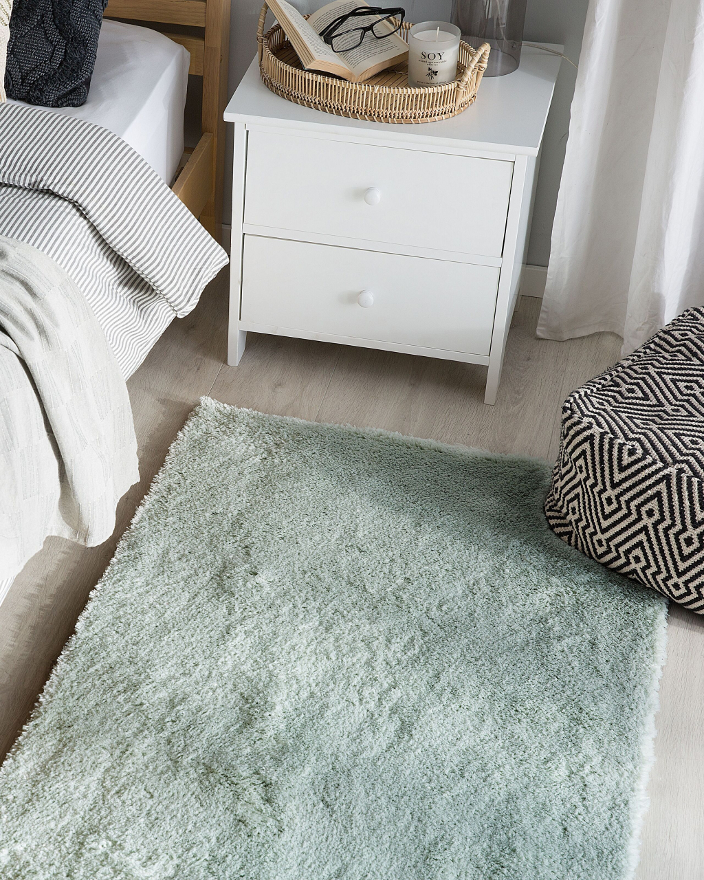 EVREN shaggy rug Mint green 80 x 150 cm [1]