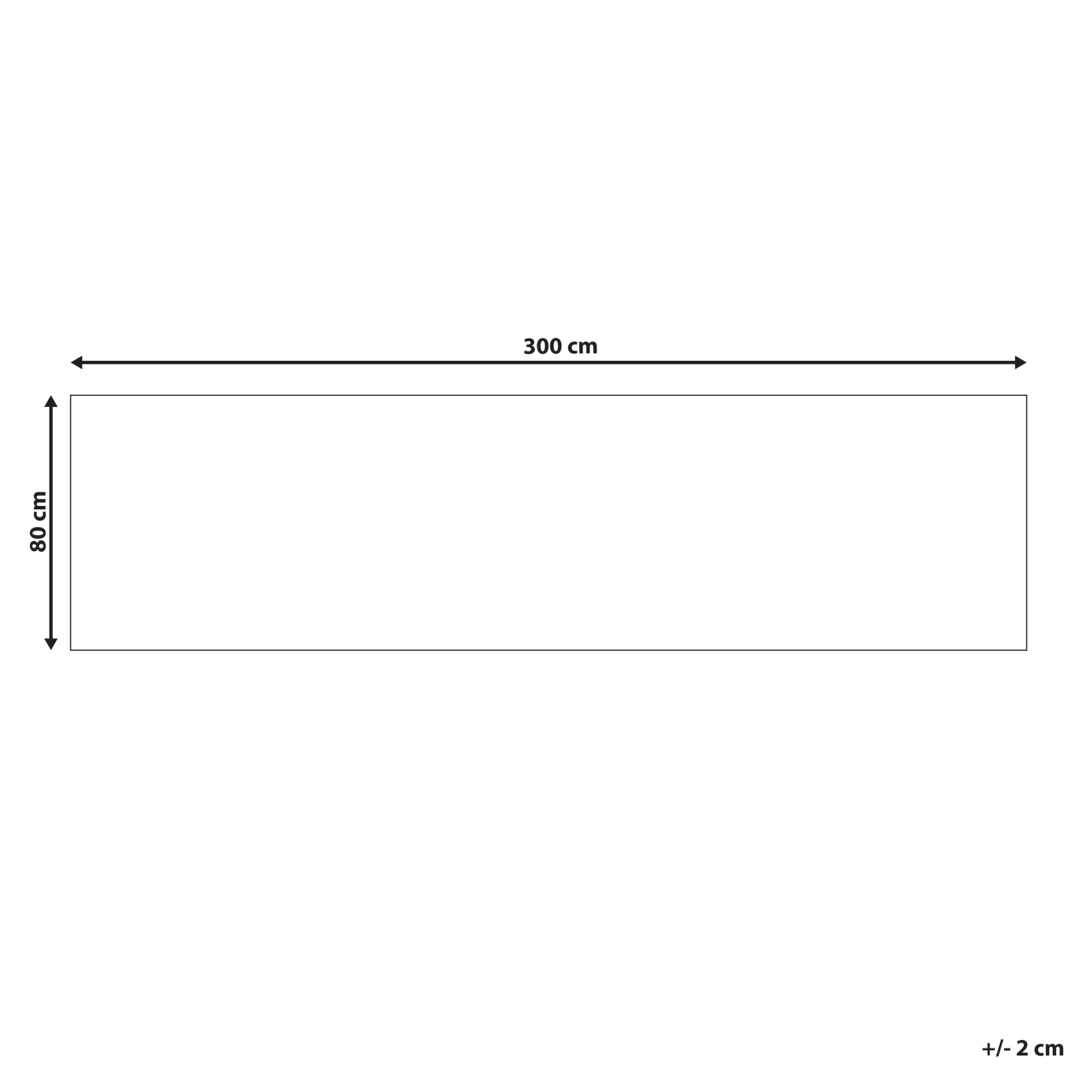 Covor SINANKOY Negru 80 x 300 cm Iută [3]