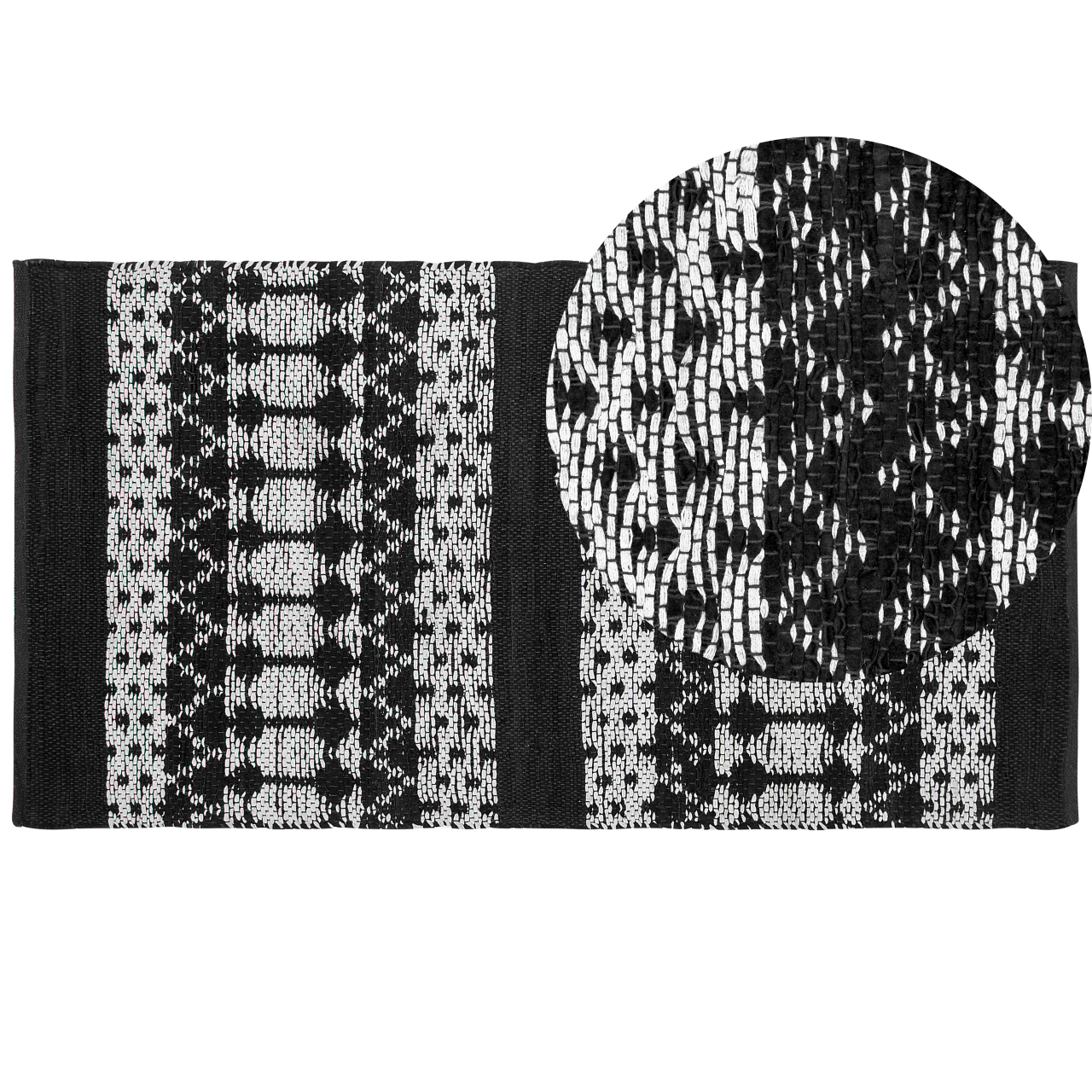 Covor SOKUN Negru 80 x 150 cm Piele naturală [2]