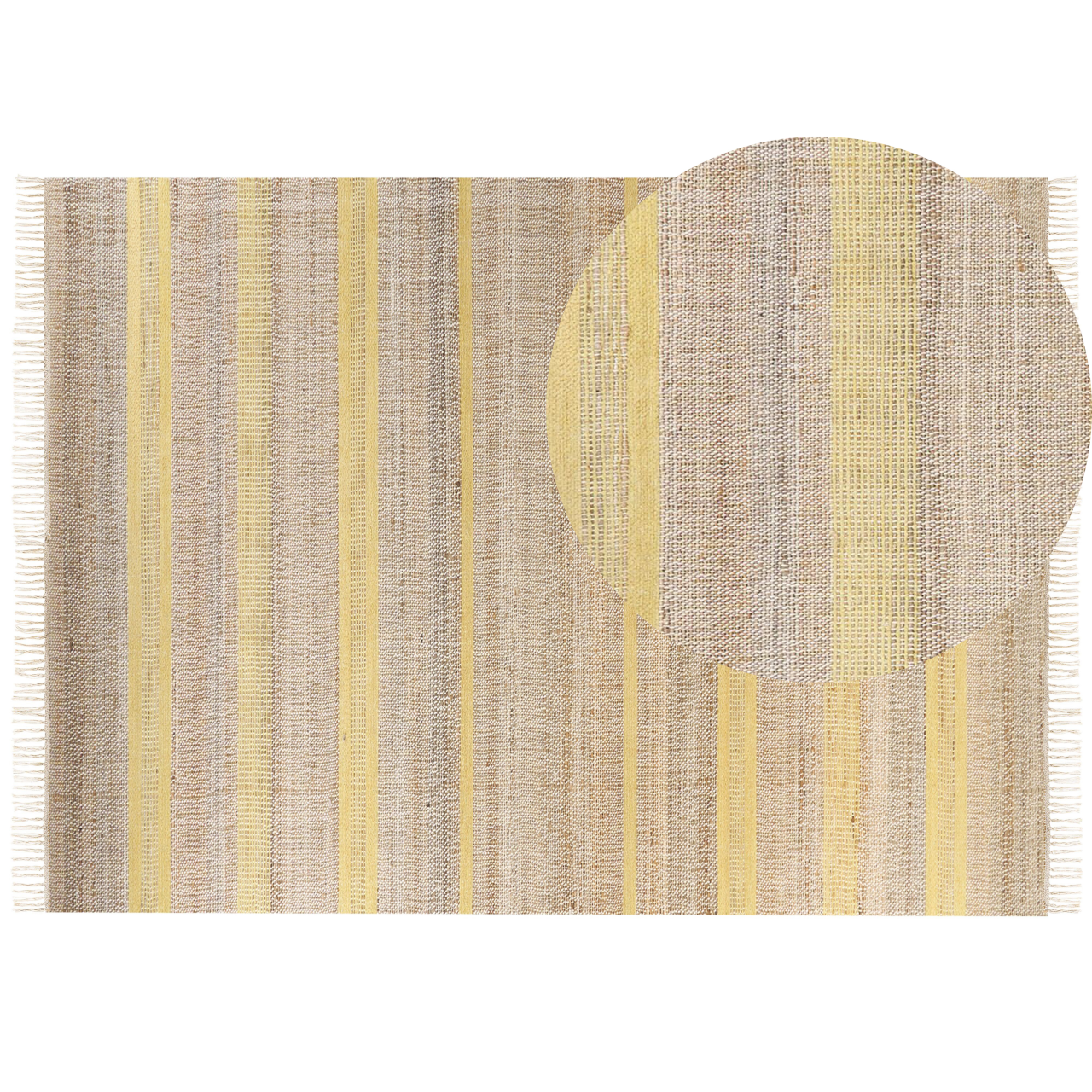 TALPUR Yellow Rug 160 x 230 cm Jute [2]