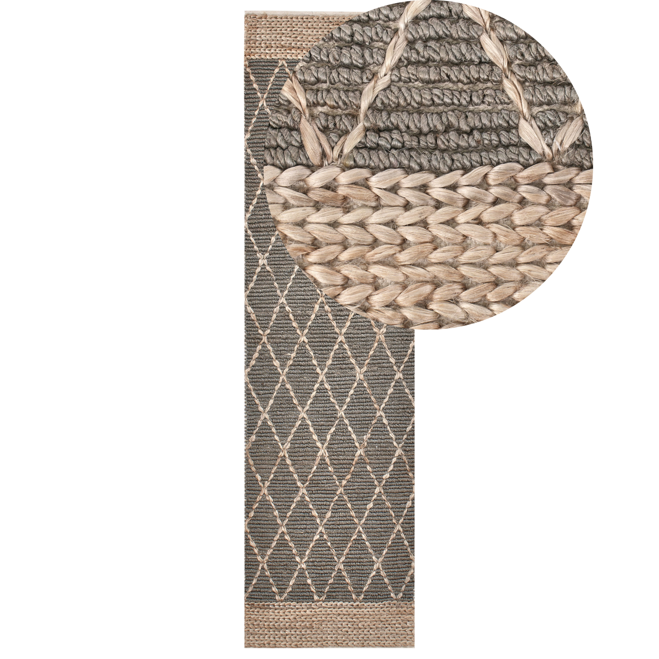 TELLIKAYA rug Grey 80 x 300 cm Jute [2]