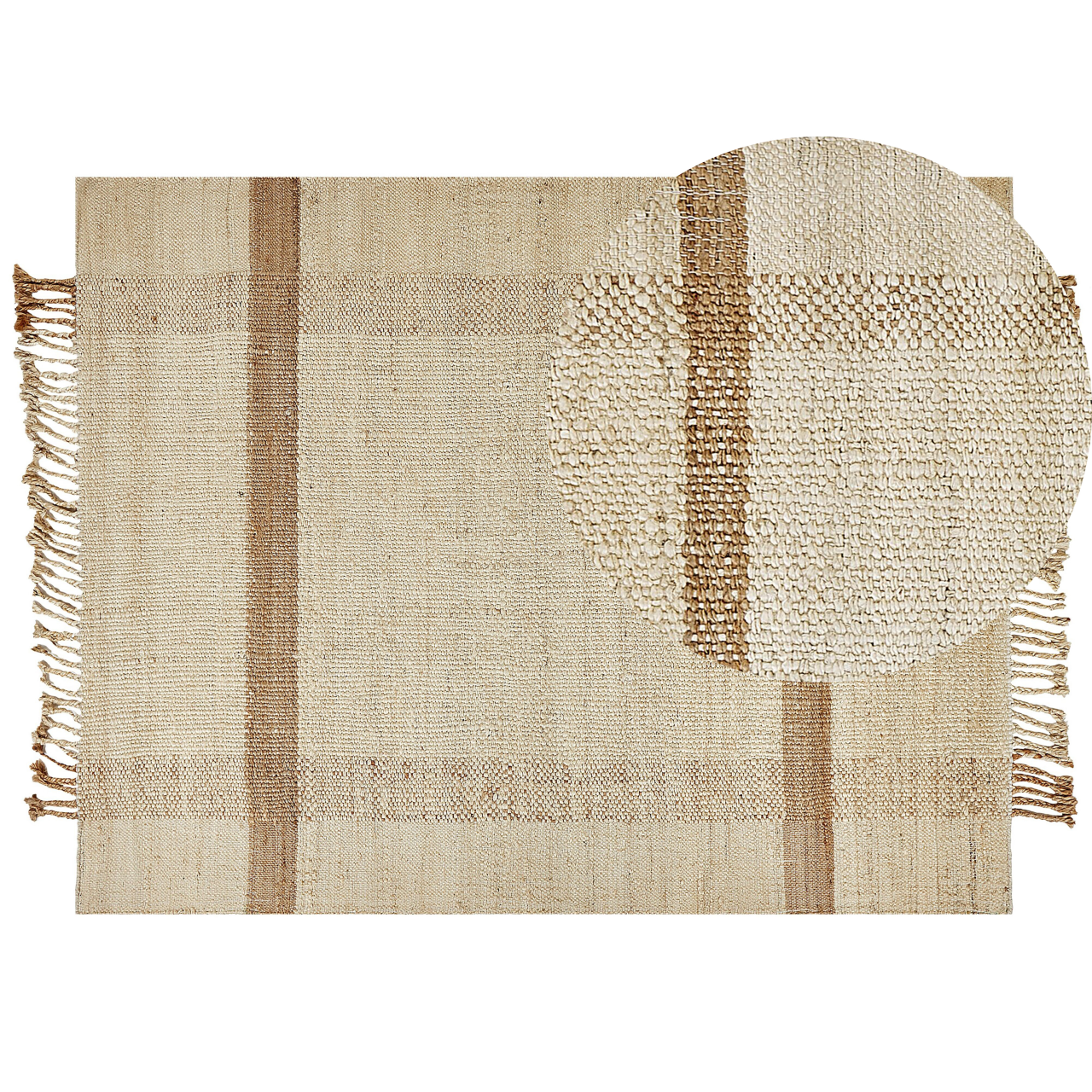 Rug YELMEZ Beige 160 x 230 cm Jute [2]