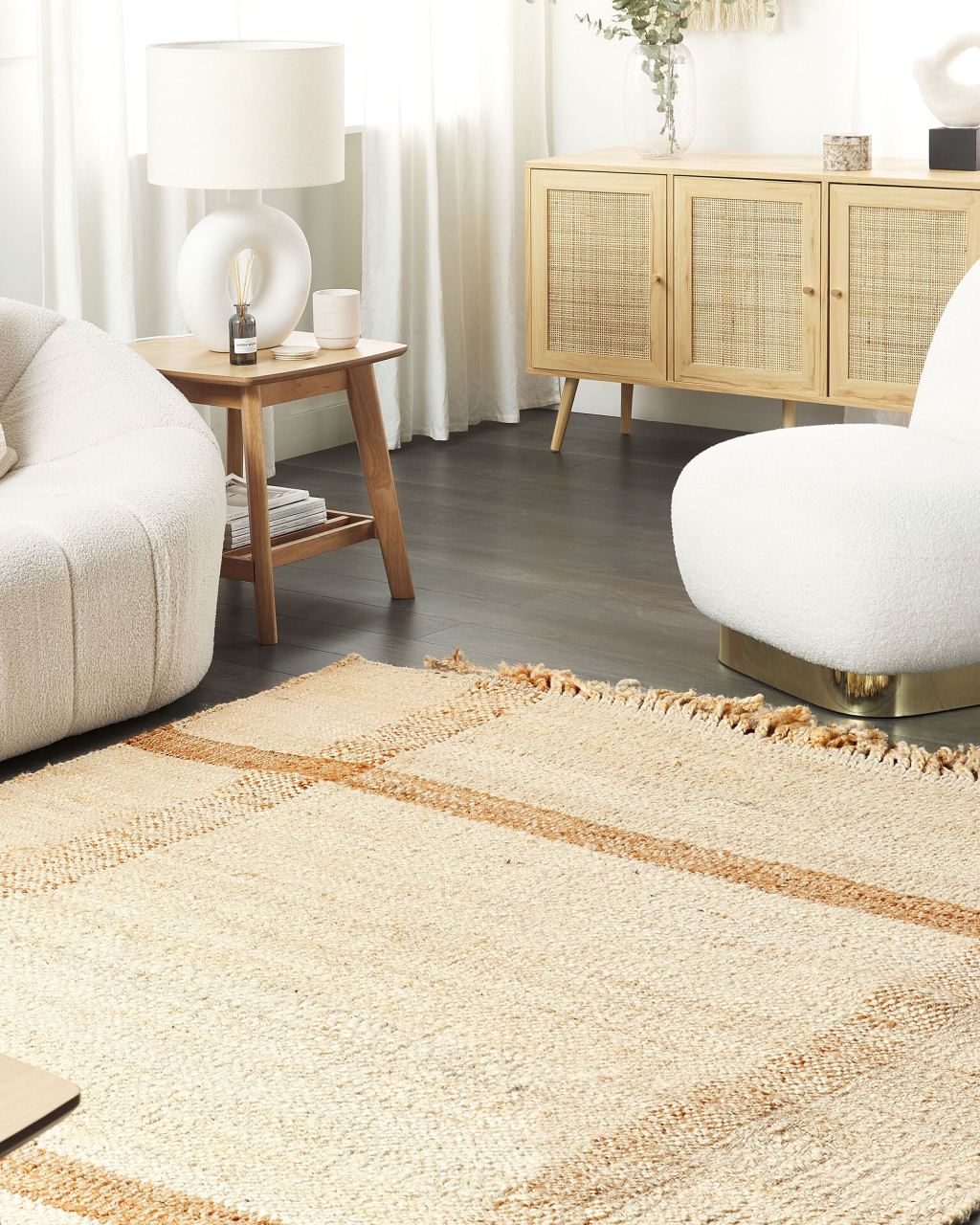 Rug YELMEZ Beige 160 x 230 cm Jute [1]