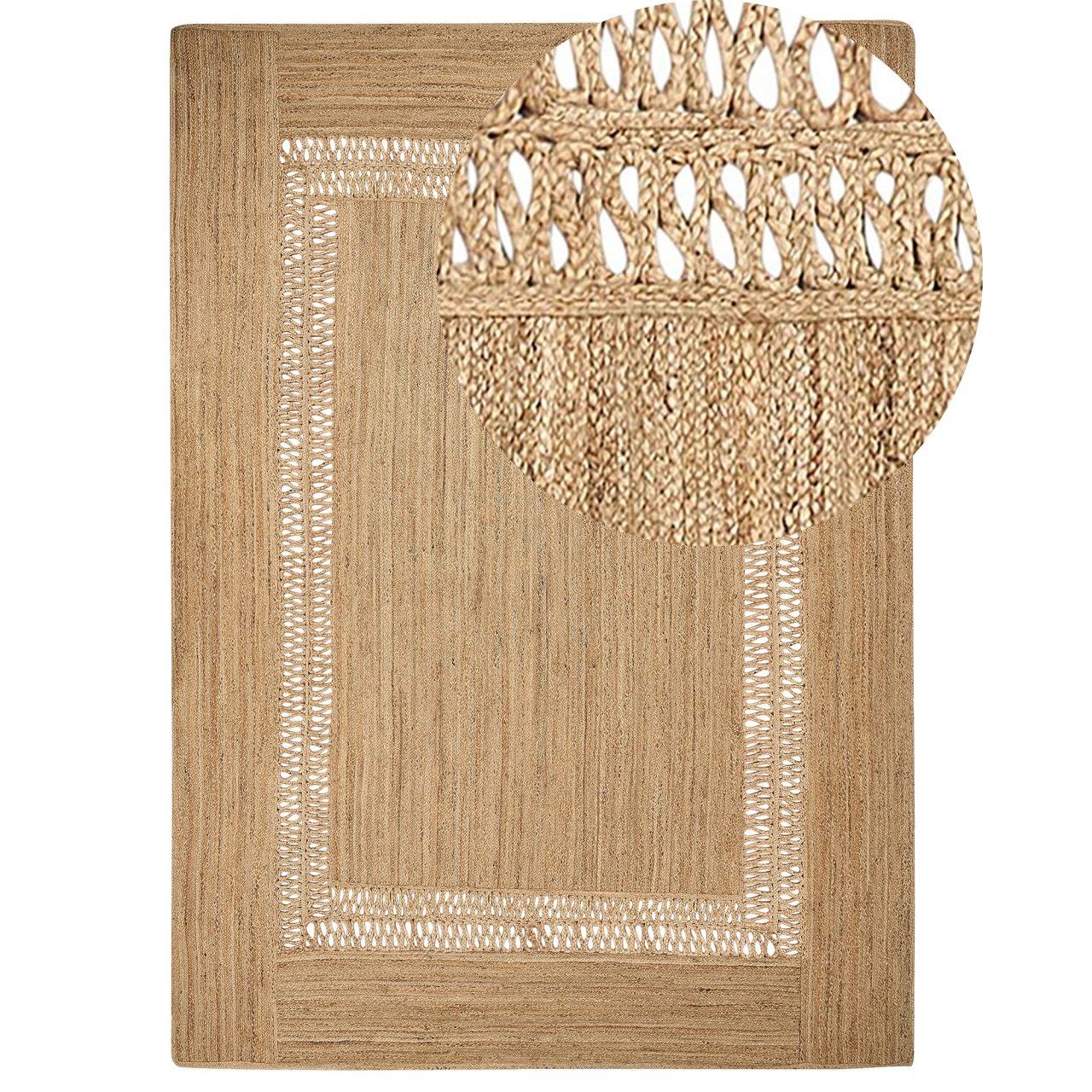 Rug YENIKOY Beige 160 x 230 cm Jute [2]