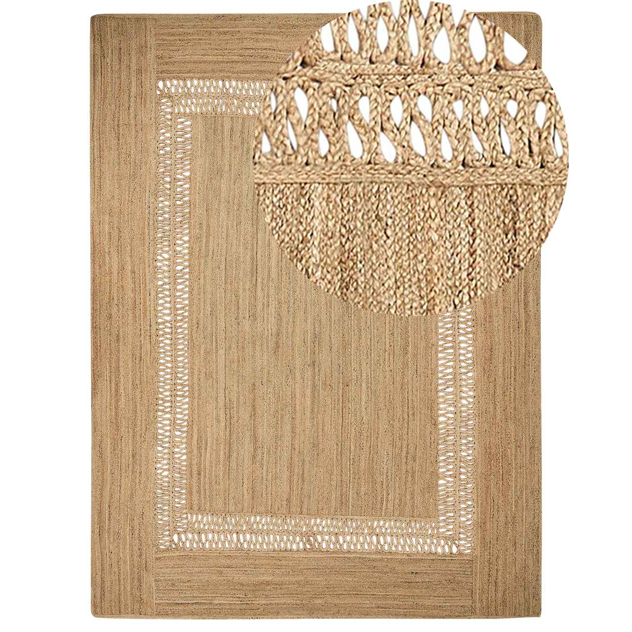 YENIKOY Rug Beige 300 x 400 cm Jute [2]