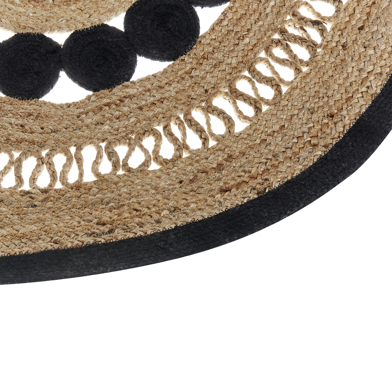 YOZGAT Rug Beige ø 120 cm Jute [5]