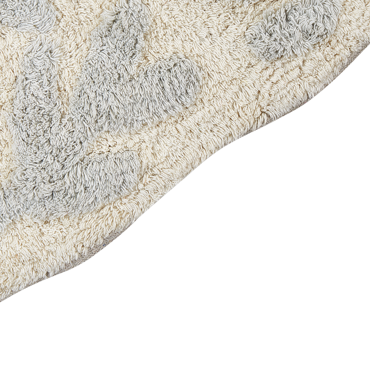 Bath mat DERIK Light grey 60 x 90 cm Cotton [4]