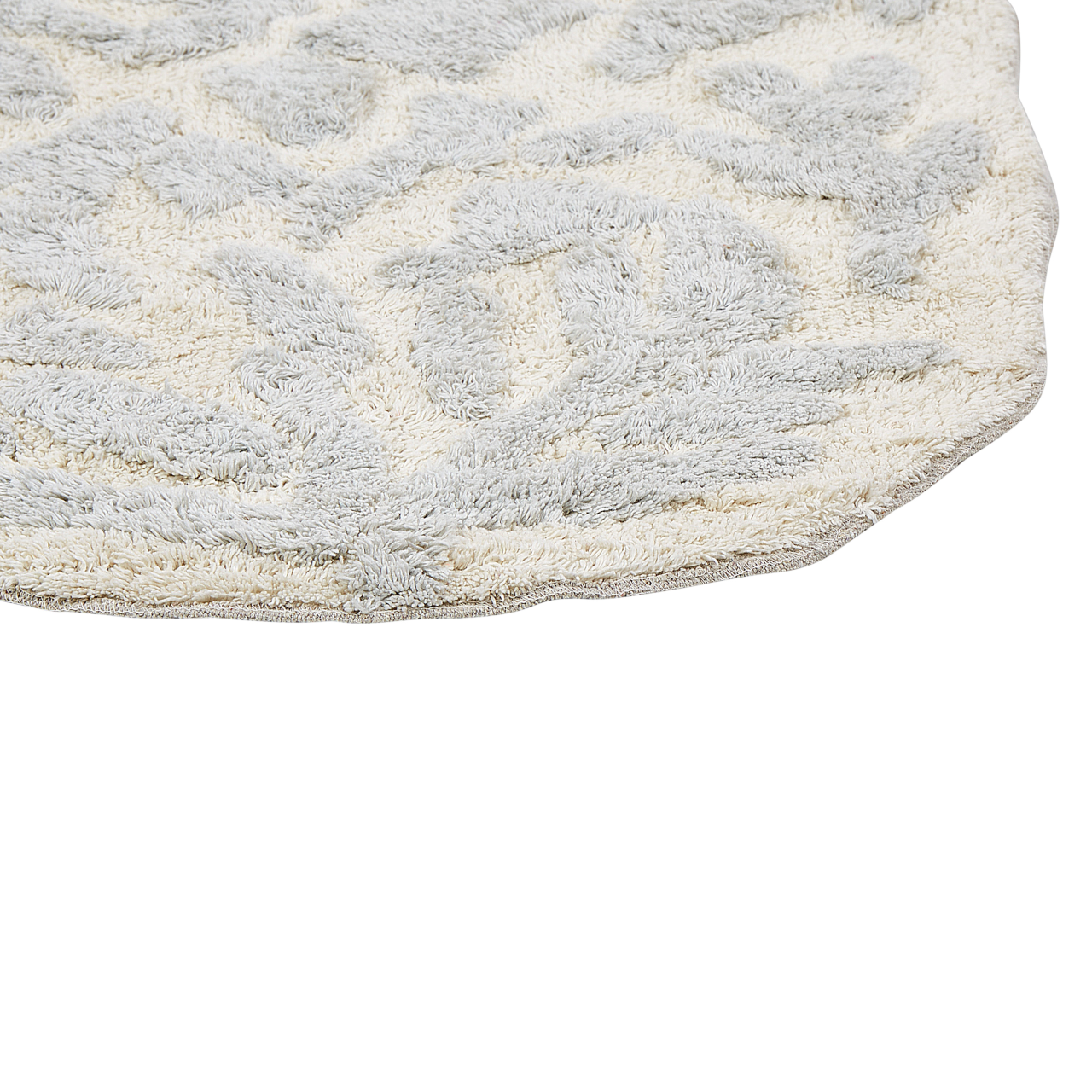 Bath mat DERIK Light grey 60 x 90 cm Cotton [6]