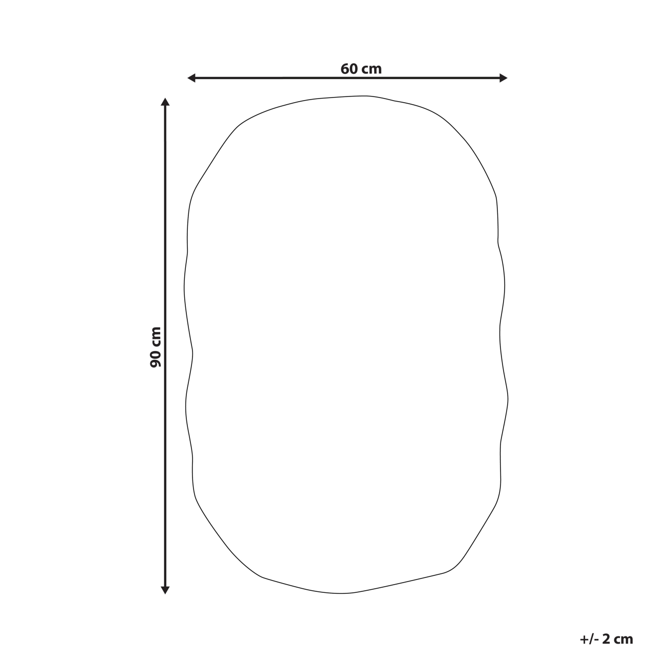 Bath mat DERIK Light grey 60 x 90 cm Cotton [3]