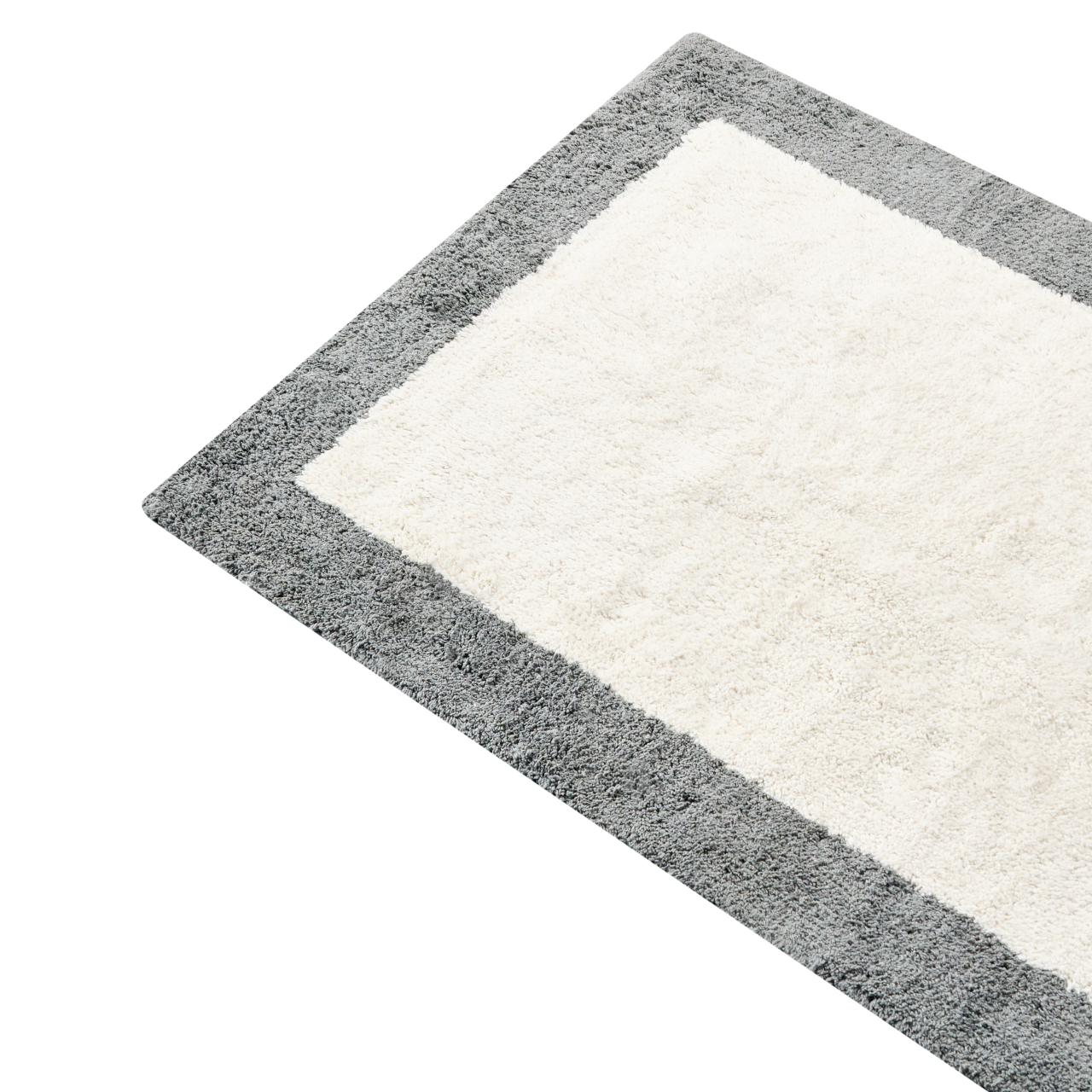 Bath mat KABRI Grey/Beige 60 x 90 cm Cotton [4]