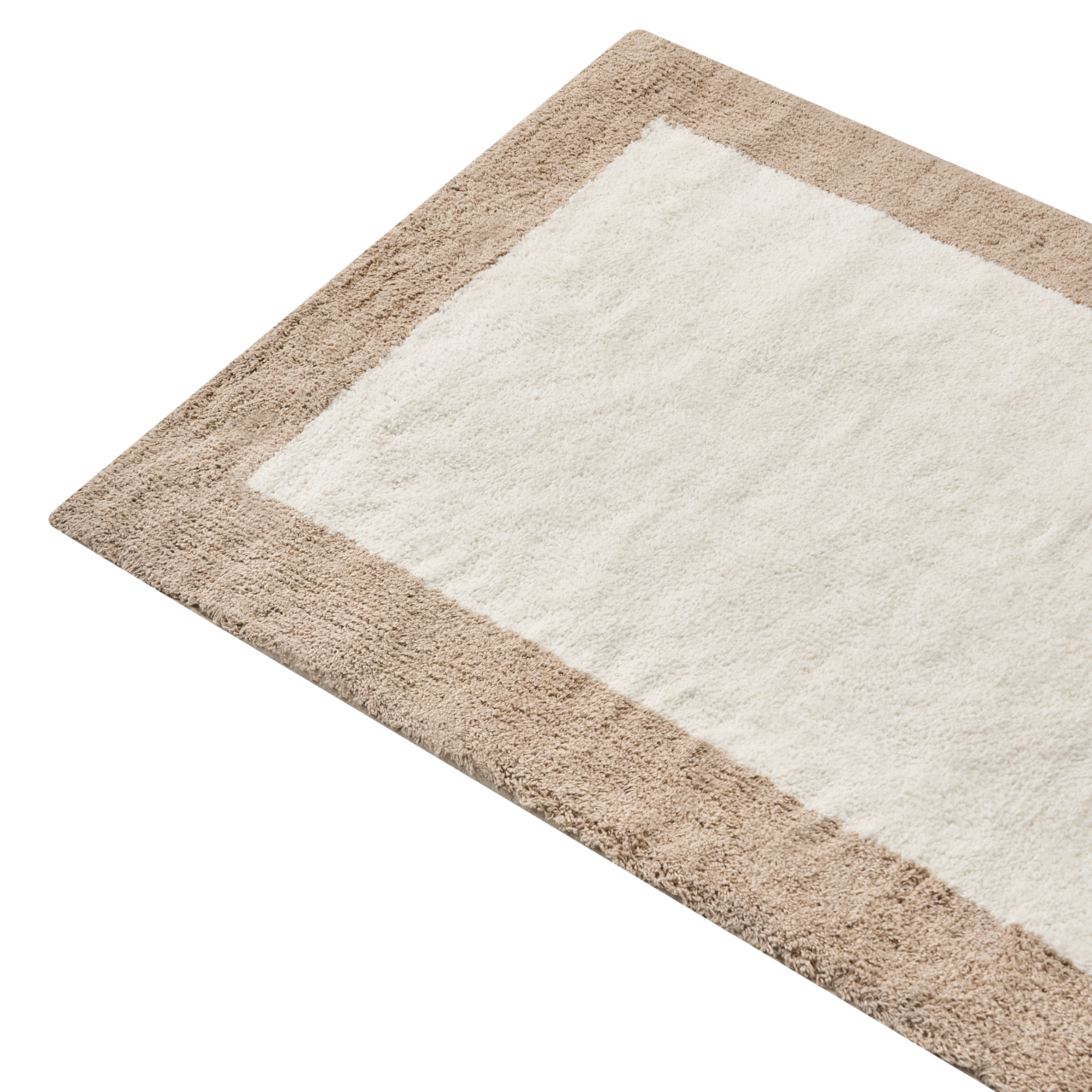 KABRI Bath Mat Brown/Beige 60 x 90 cm Cotton [4]