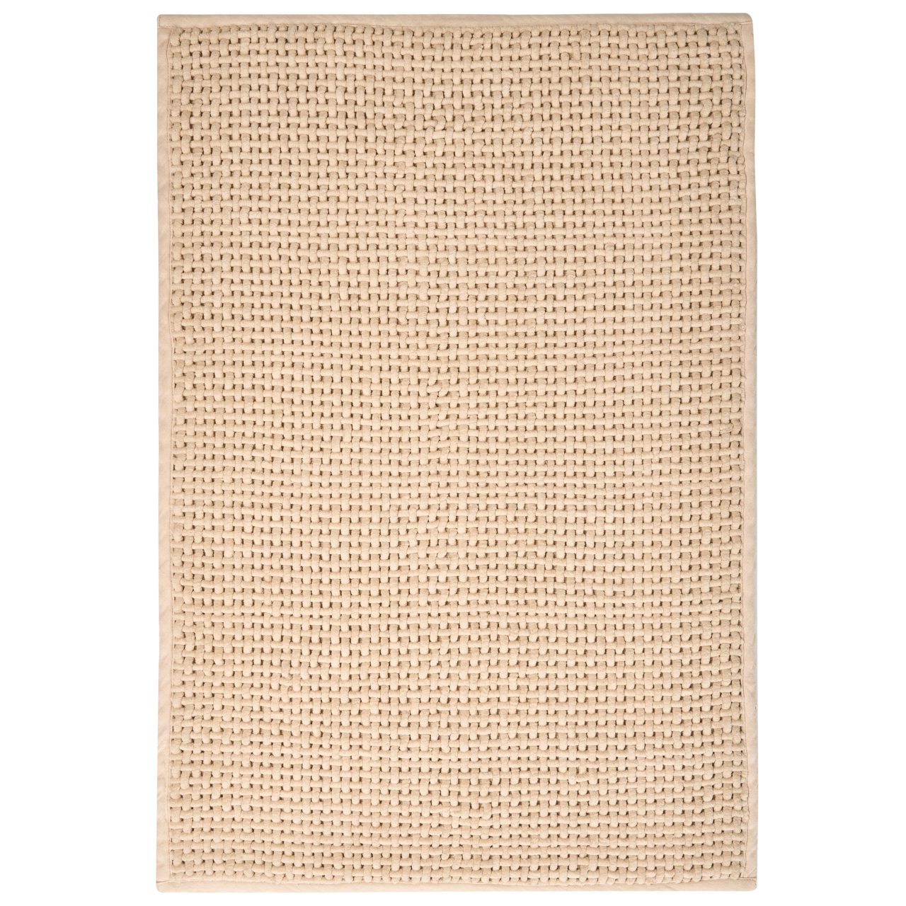 Bath mat KARAD Beige 60 x 90 cm Cotton [2]