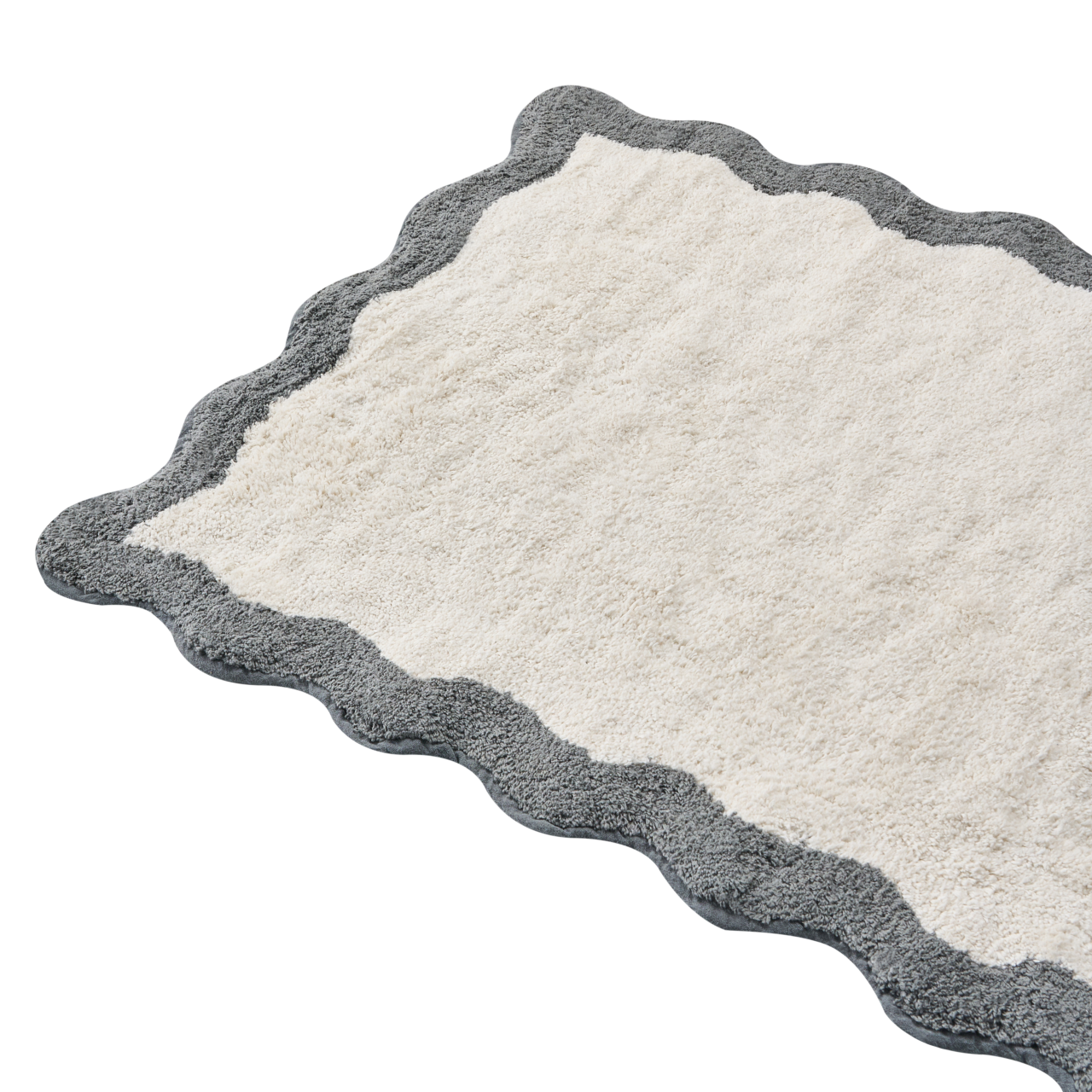 Covoraș de baie NANGAL Gri/Bej 60 x 90 cm Bumbac [4]