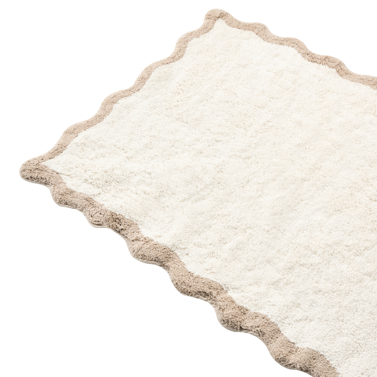 Covoraș de baie NANGAL Maro/Bej 80 x 150 cm Bumbac [4]