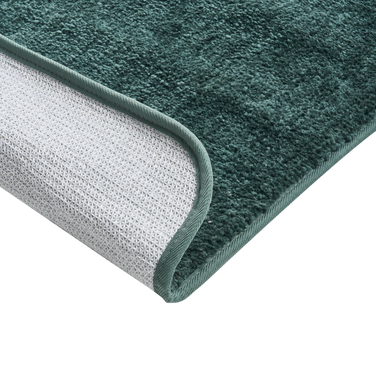 URLANA Bath Mat Dark Green 60 x 90 cm Microfiber [5]