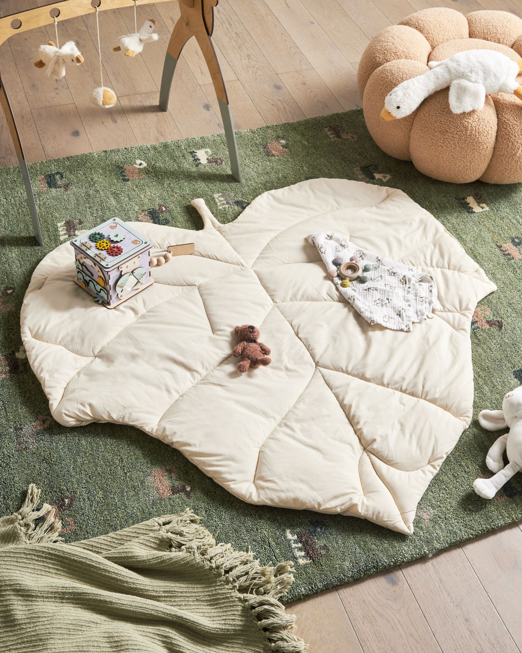 Children's play mat HELIKON 110 x 110 cm Cotton Off-white [1]