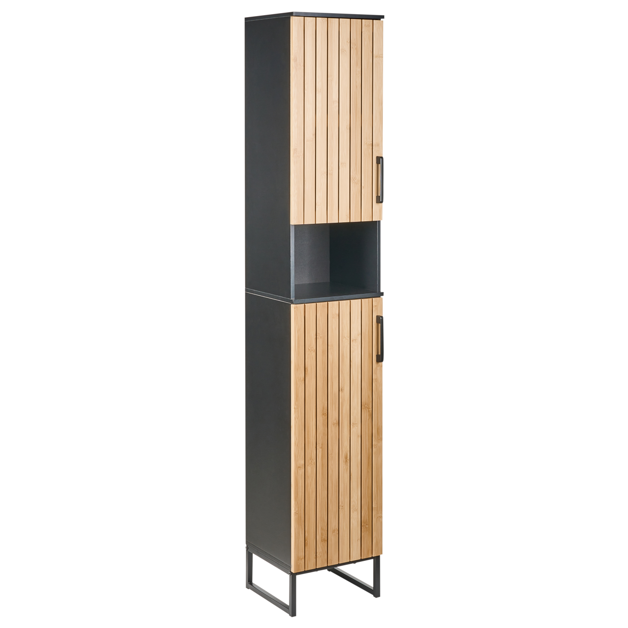 Bathroom Cabinet MISCANTI Bamboo Wood 30 cm Light Brown [2]