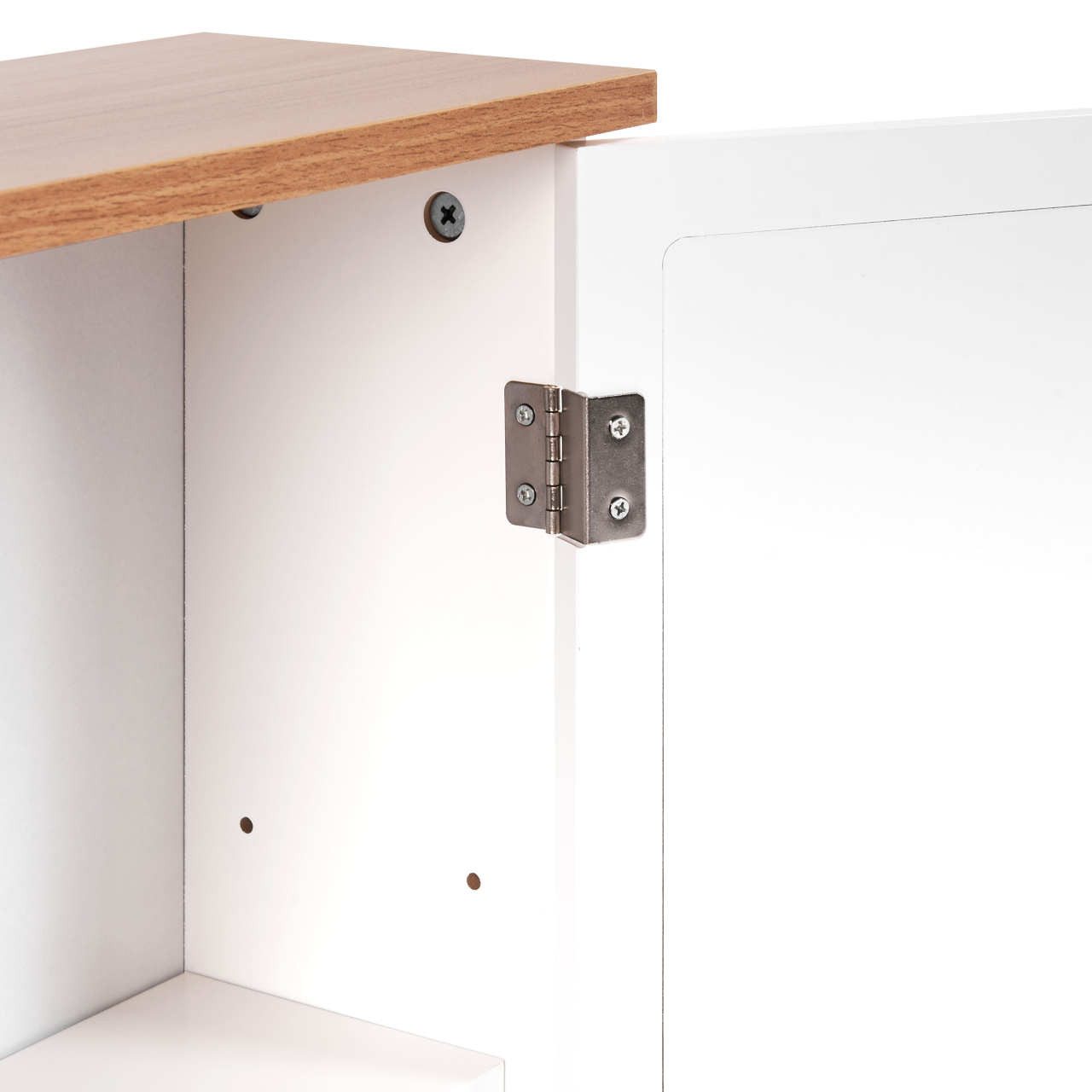 Wall-mounted bathroom cabinet with mirror ALAMOS 65 cm 60 cm White [8]