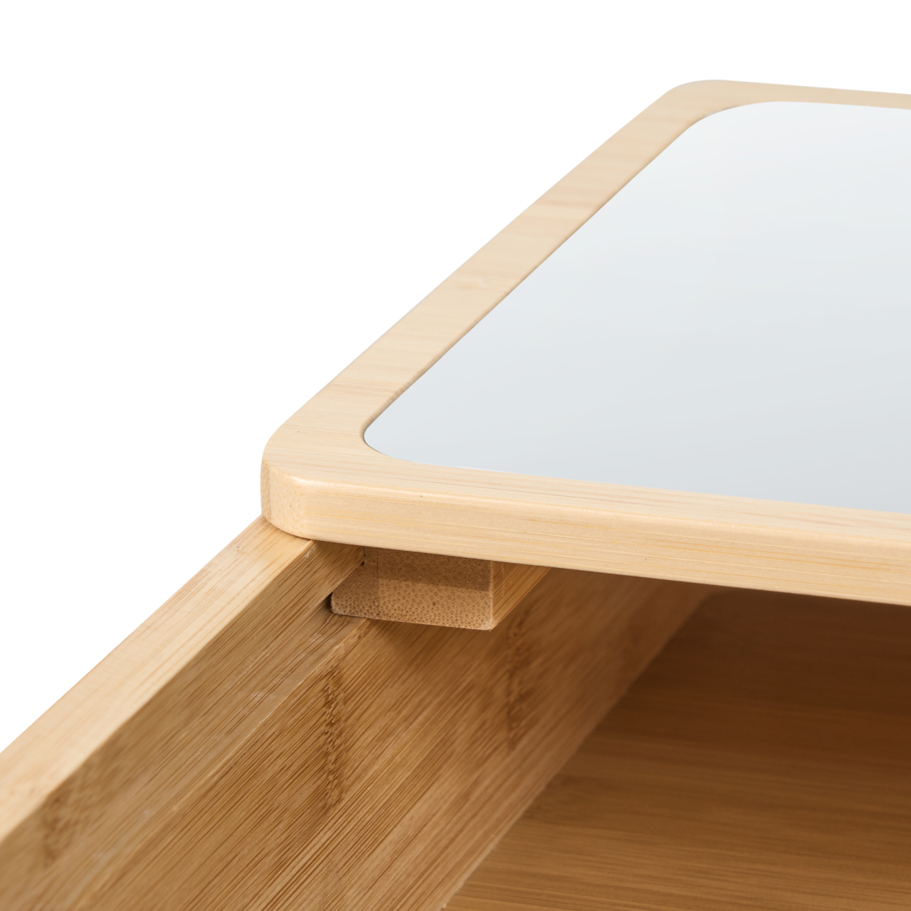 Dulap de baie suspendat cu oglindă GUATAVITA 41 cm 61 cm Maro deschis [7]